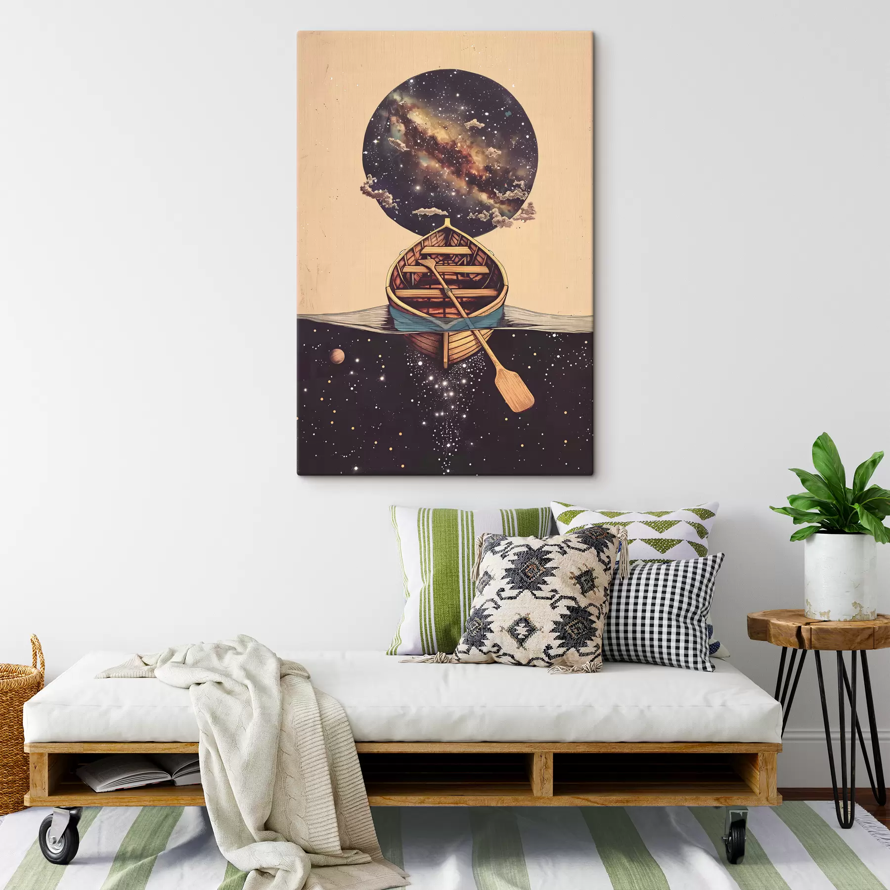 Картина Човен в космічному стилі s38635