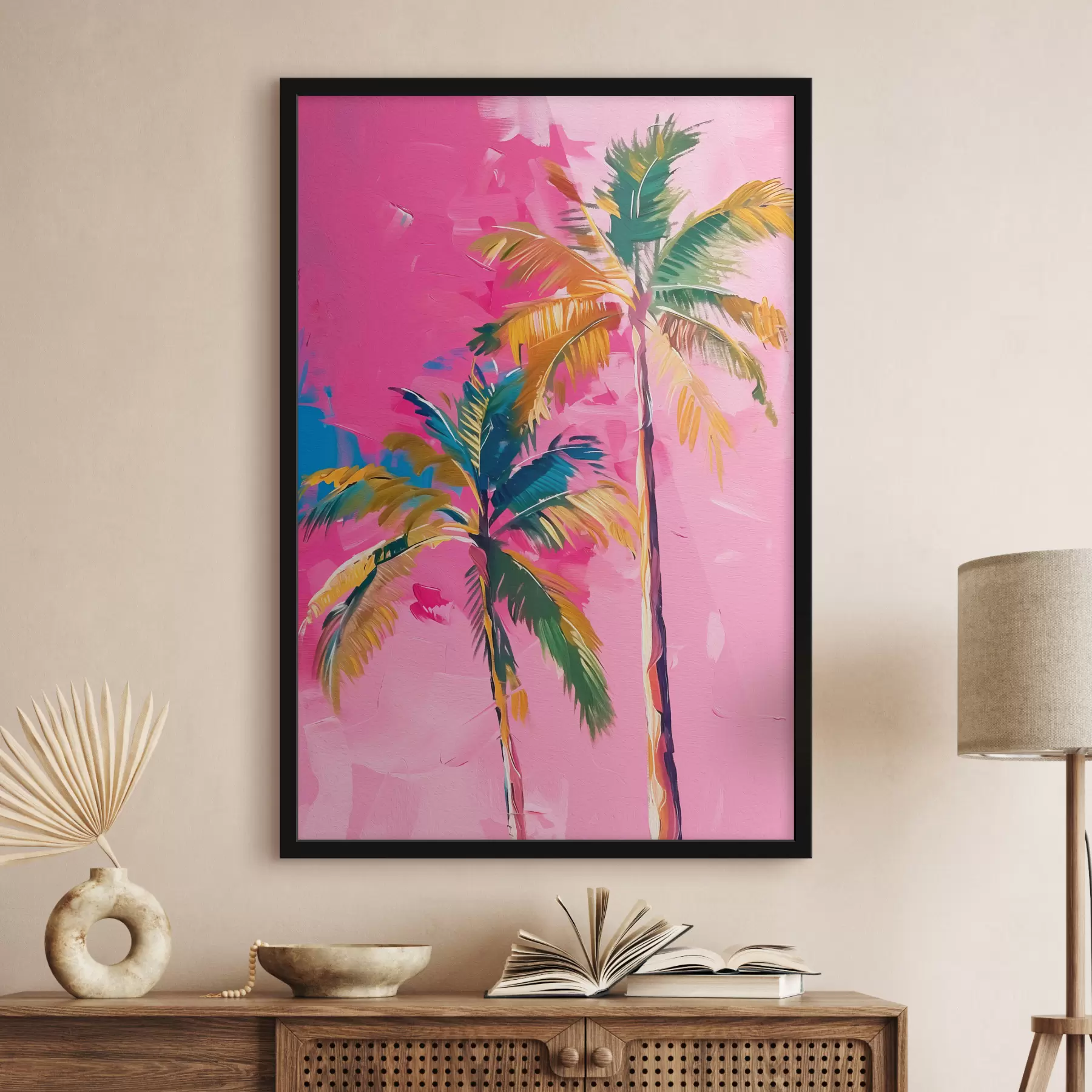 Картина Різнокольорові пальми f38781