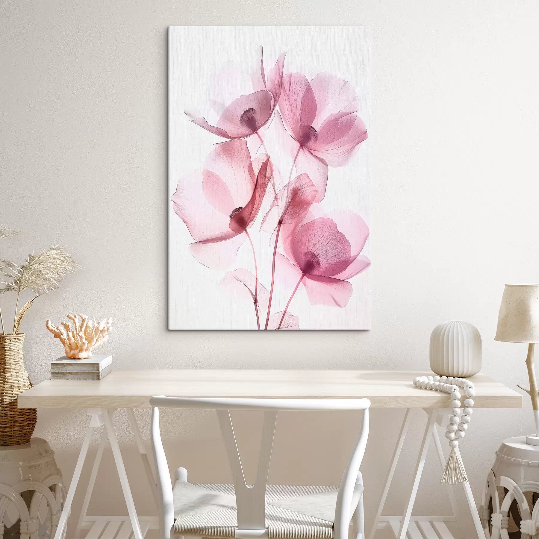 Картина Стильні прозорі квіти новий тренд s39575