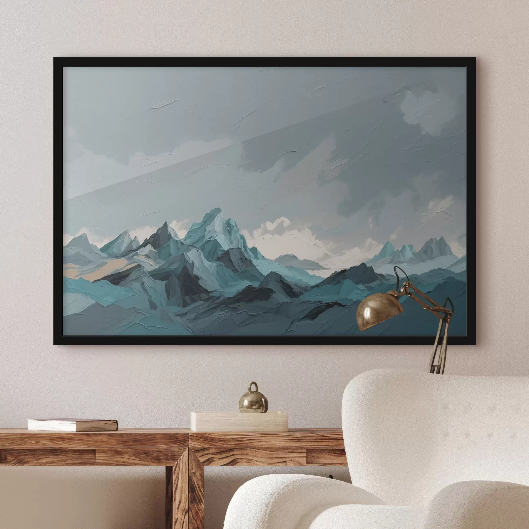 Картина Абстрактні гори в олії f39611