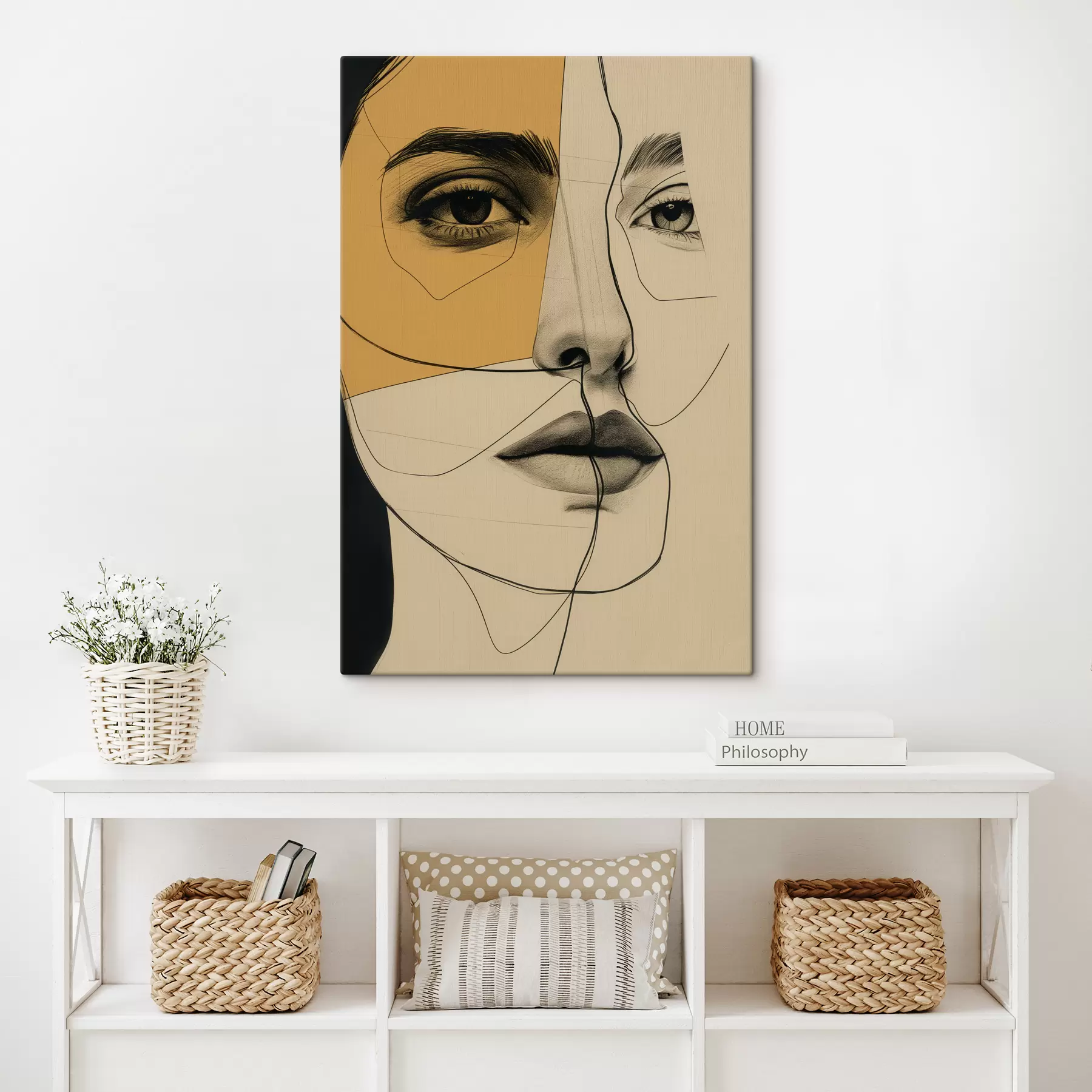 Картина Лінії, олівець, абстракція, антикваріат, дівчина s39963