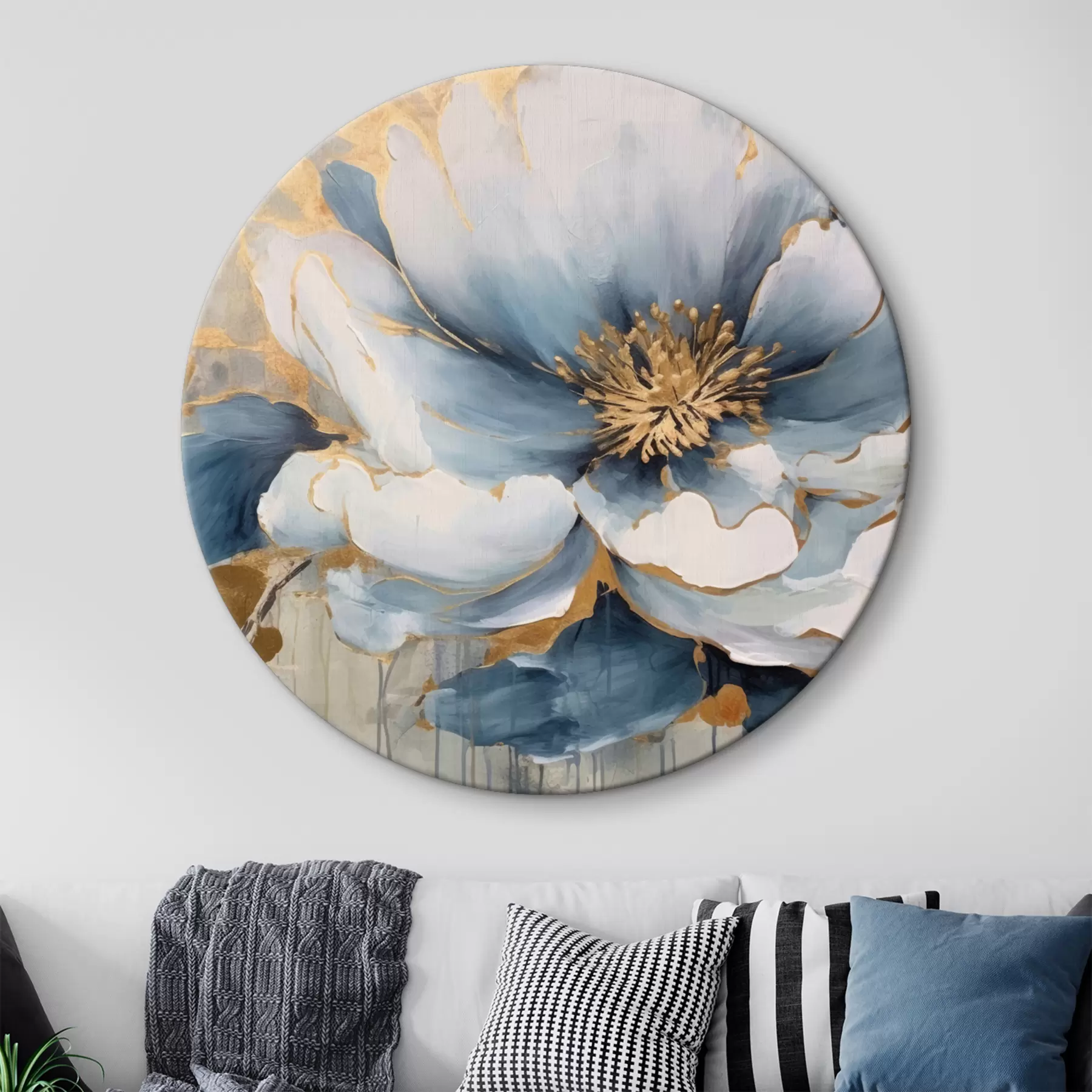 Картина Велика ніжна блакитна квітка r35382