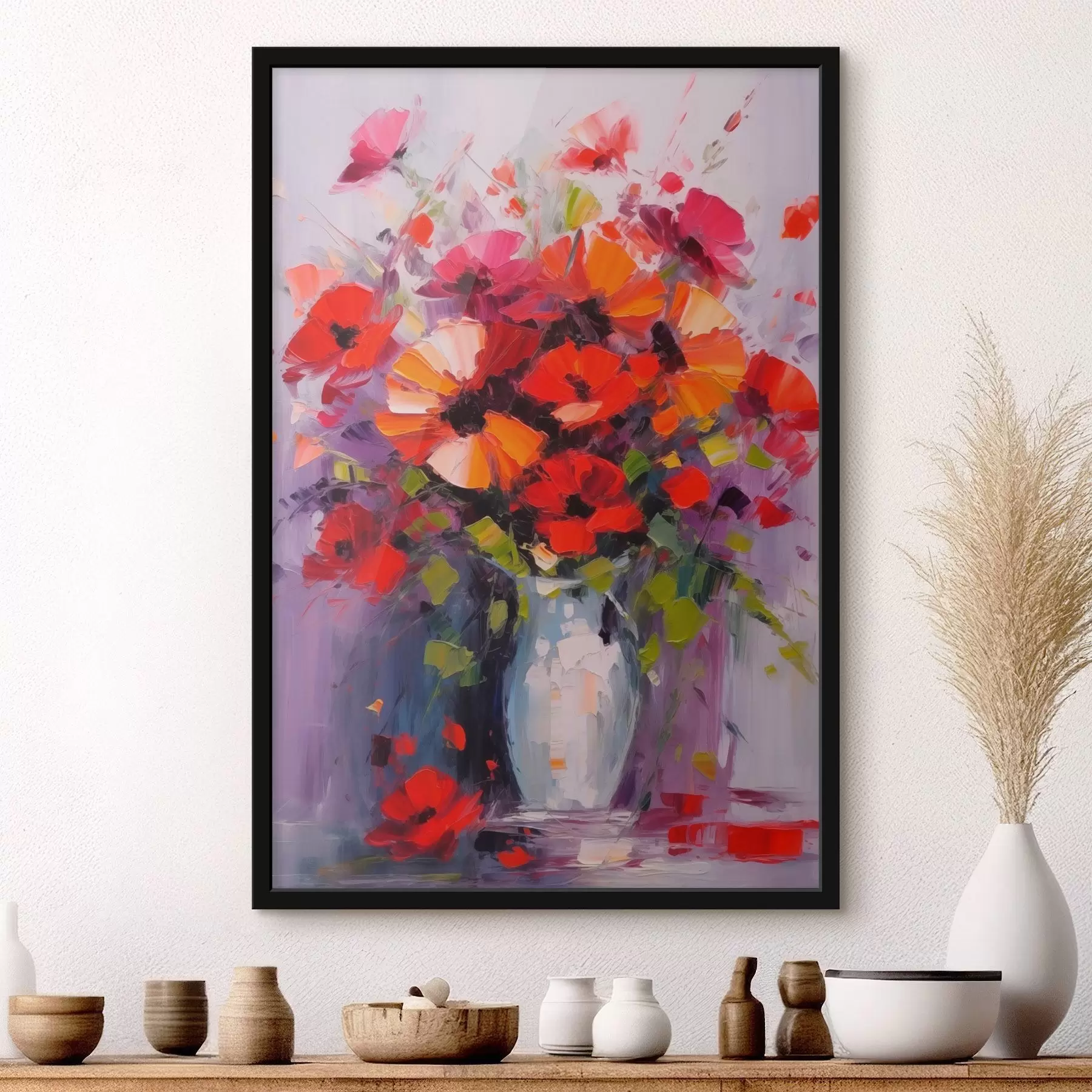 Картина Букет червоних маків f41666