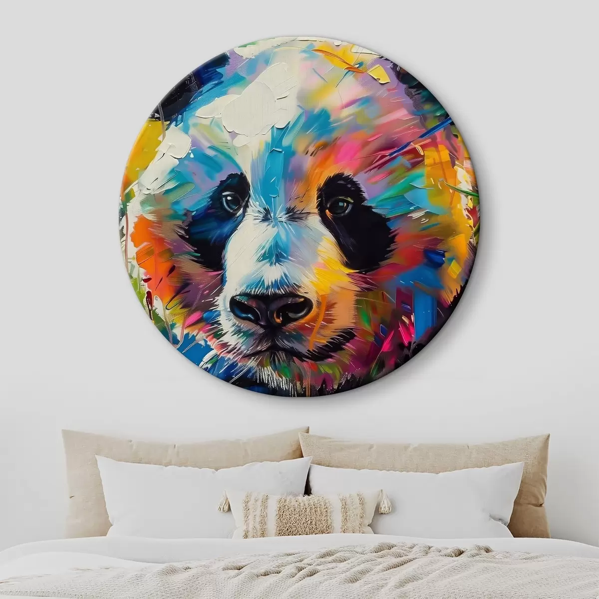 Кругла картина Мила панда r38748