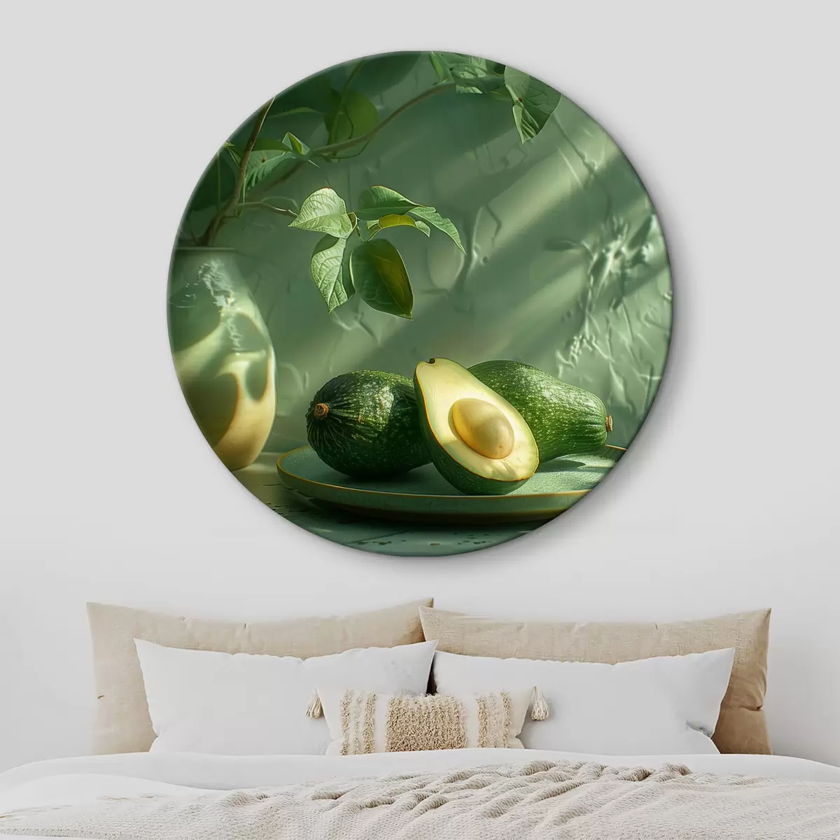 Кругла картина авокадо r38689