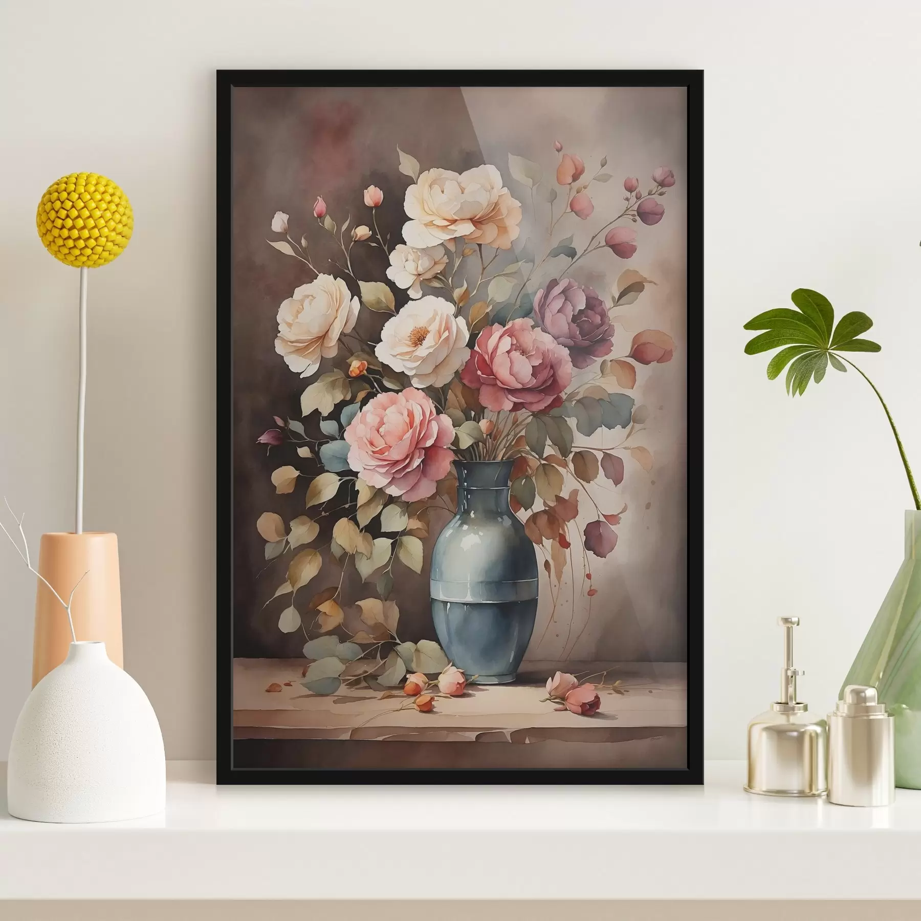 Картина Елегантне цвітіння в чарівній вазі f38685