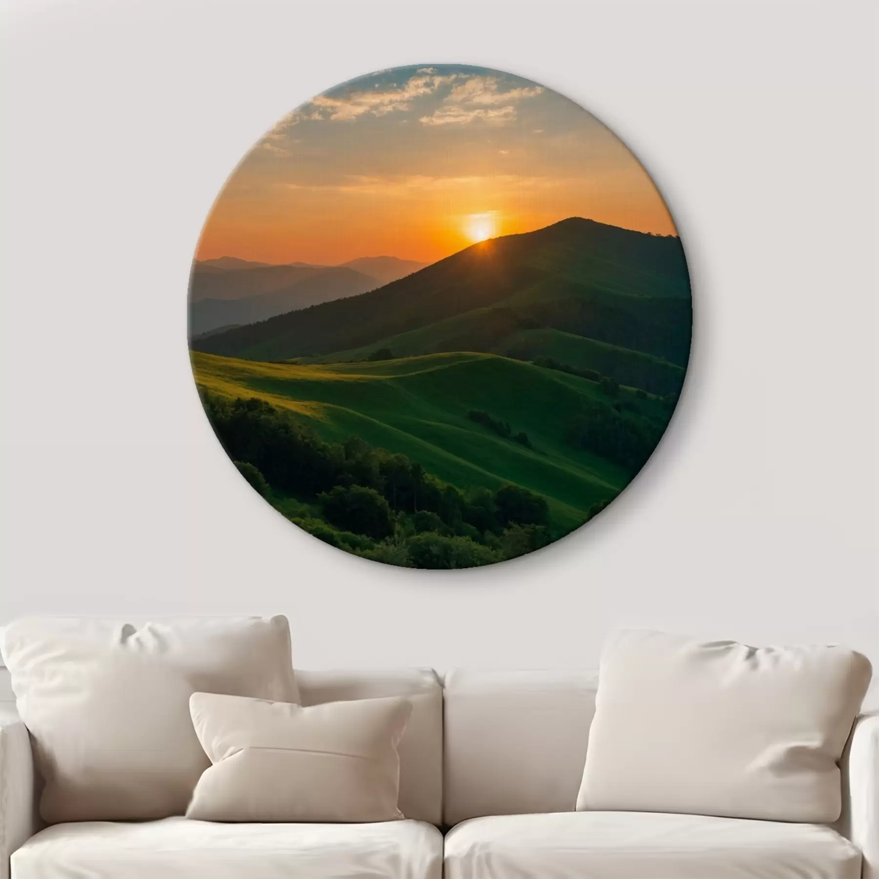 Картина Вид зверху на заході сонця r41045 купити в Україні - art-holst.com.ua Картина Вид зверху на заході сонця r41045