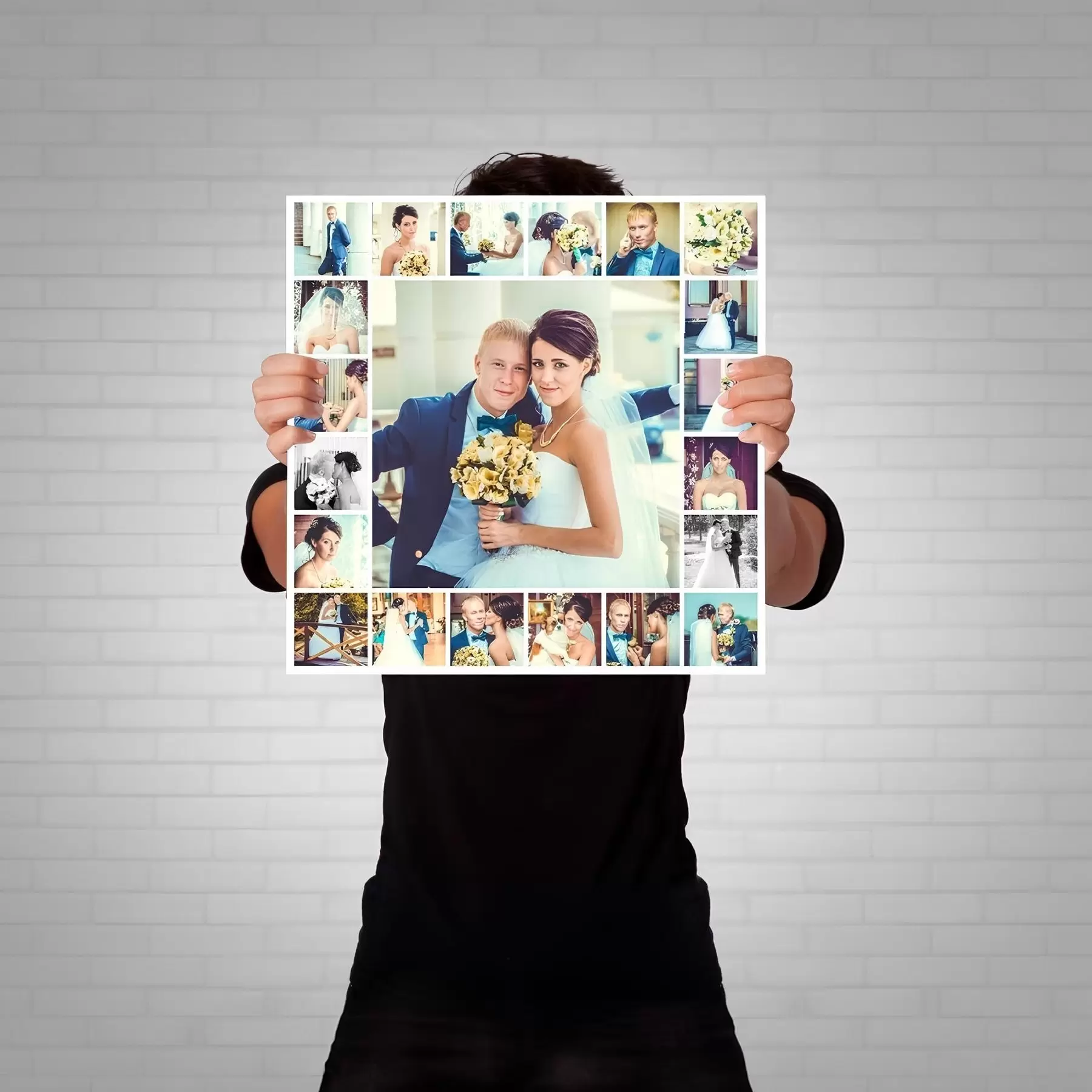 Картина Купити фотоколаж на полотні для подарунка s42674