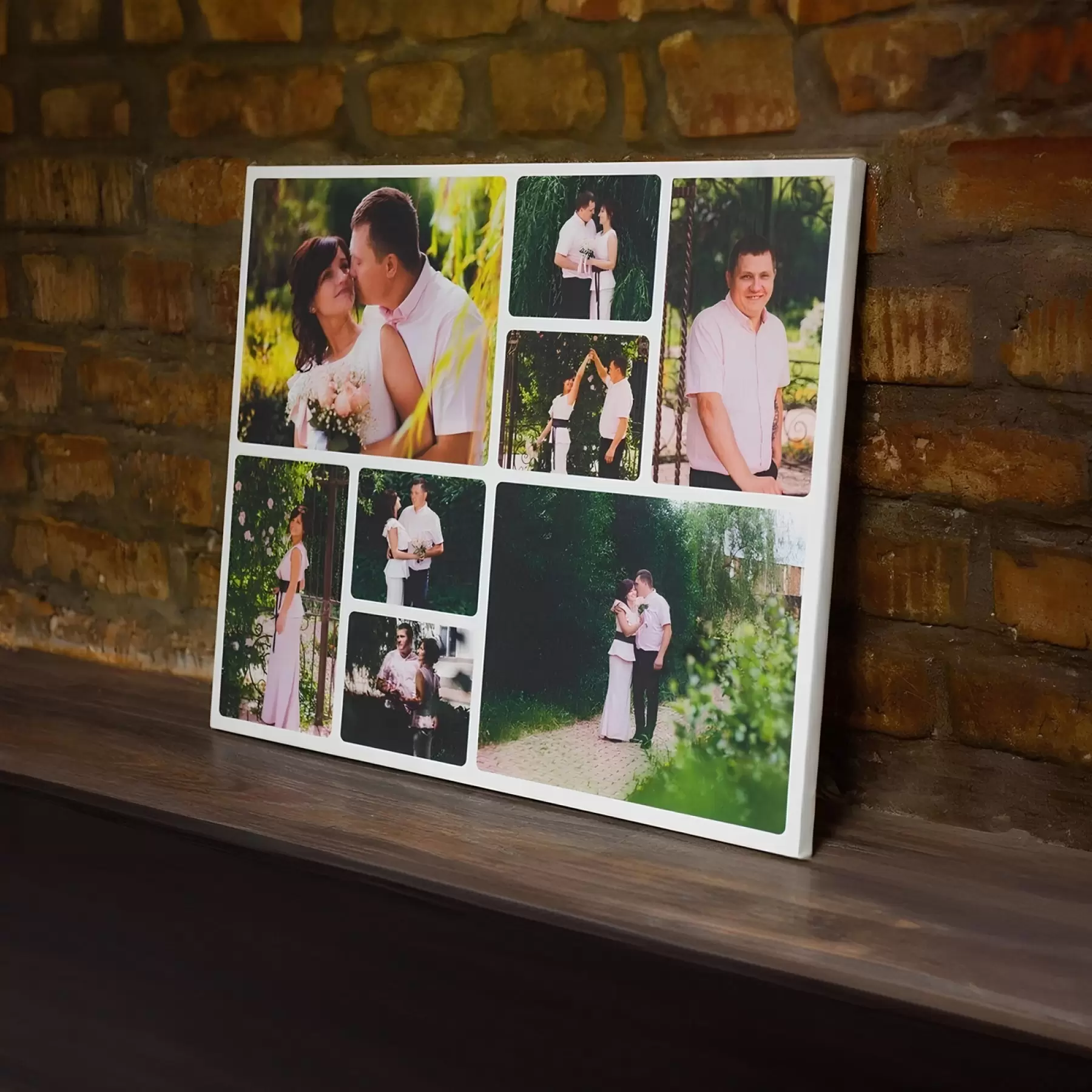 Картина Фотоколаж закоханої пари на полотні s42675