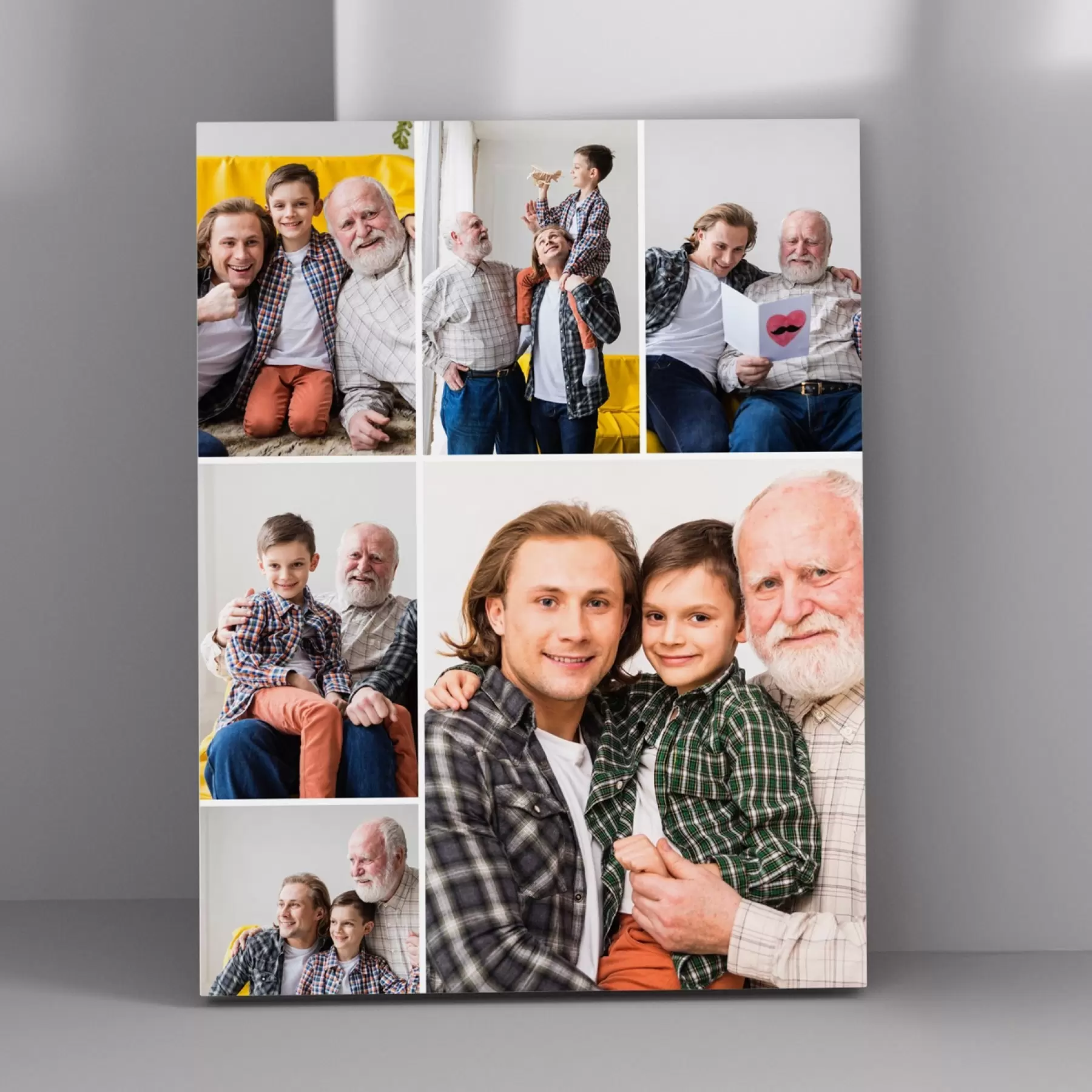 Картина Фотоколаж на полотні в подарунок на ювілей s42683