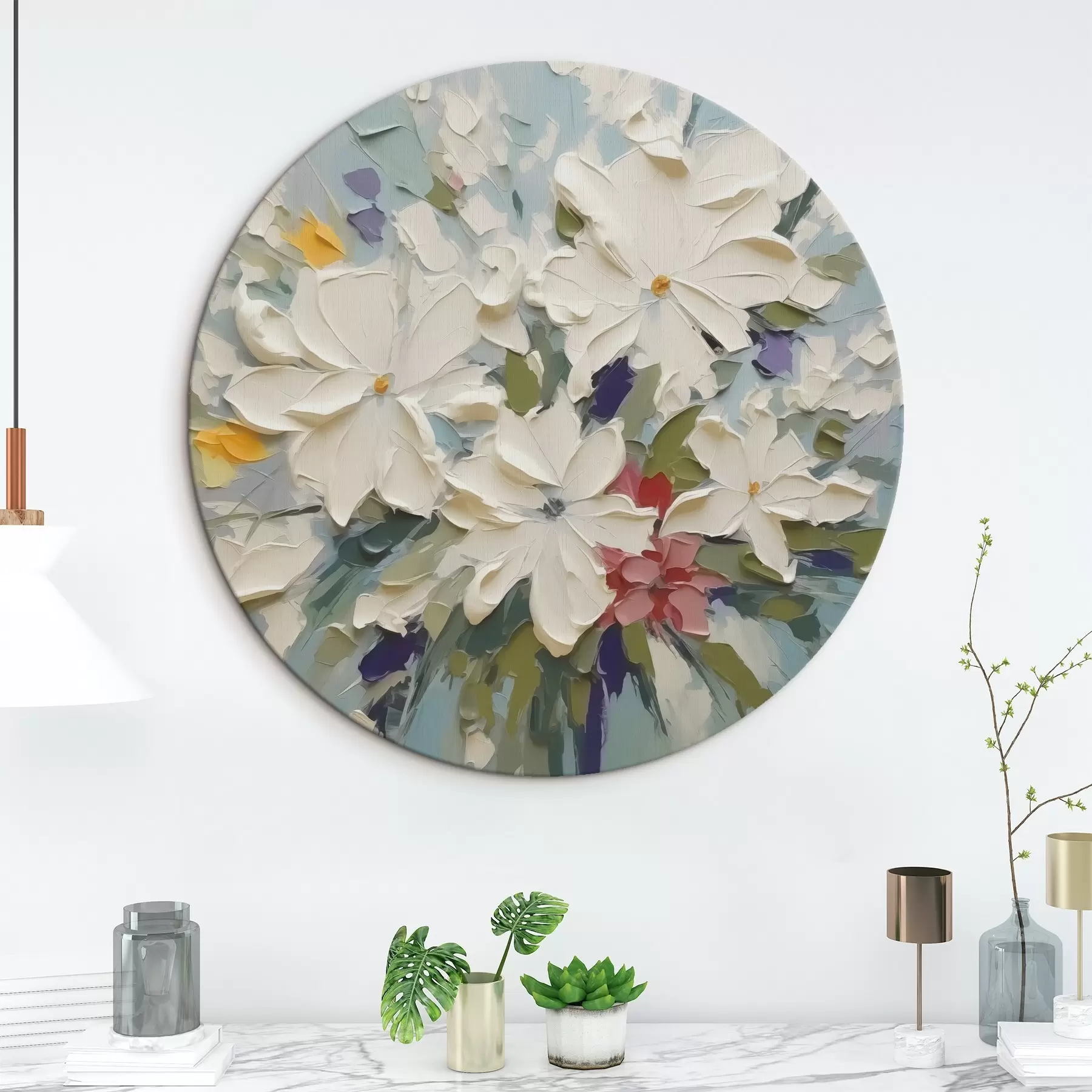 Картина Букет квітів з імітацією живопису r43348