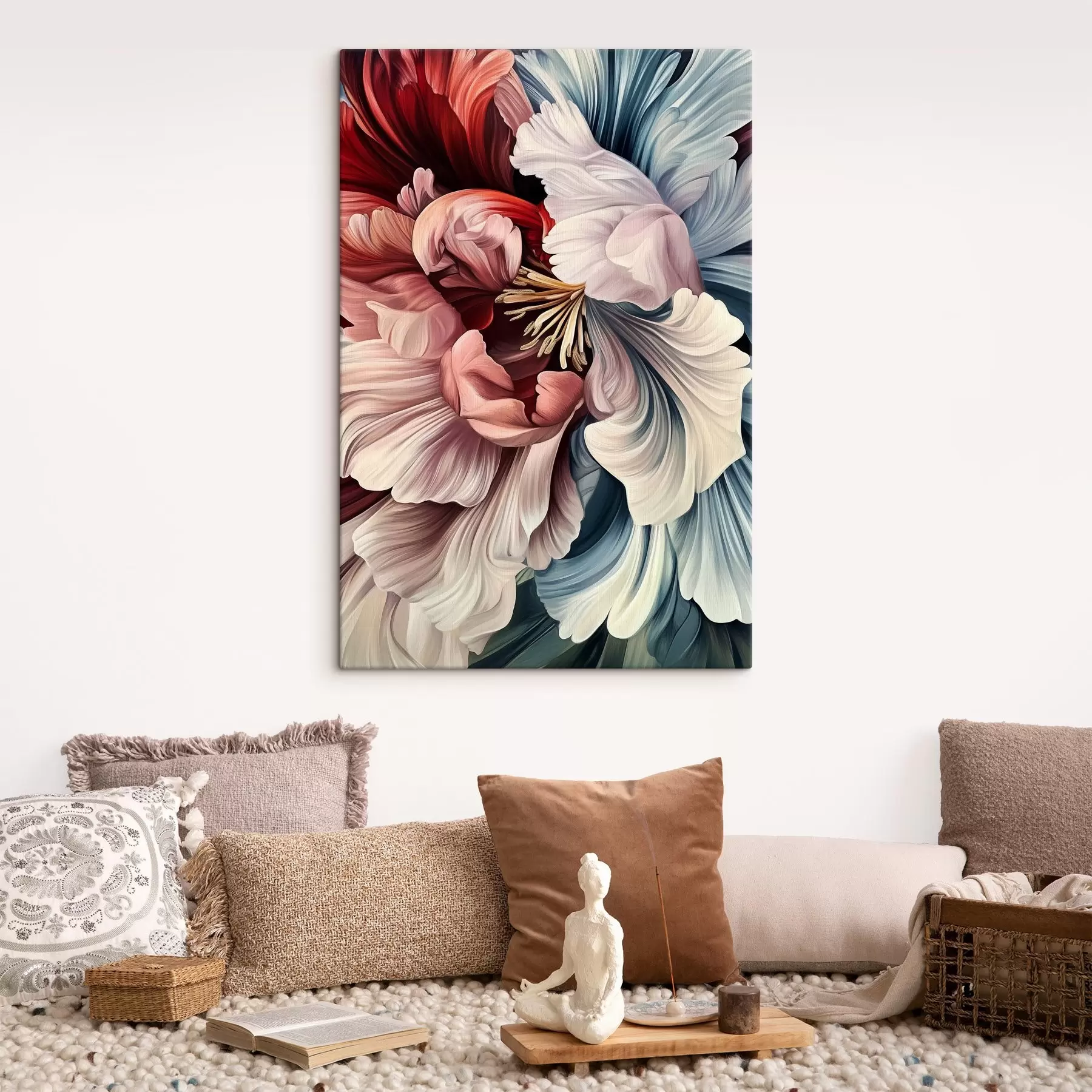 Картина Синьо-червона квітка s43905