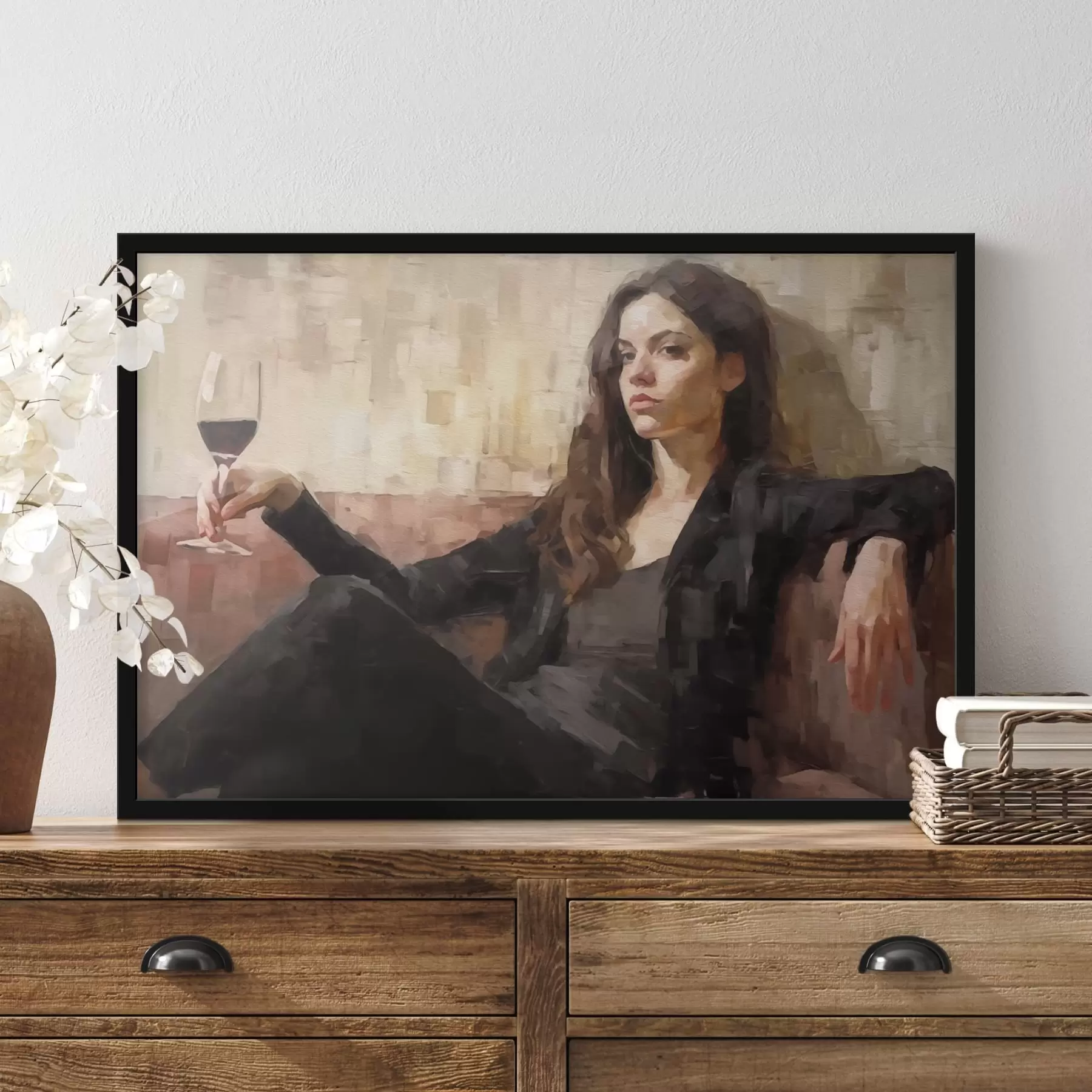 Картина Загадкова дівчина f43932