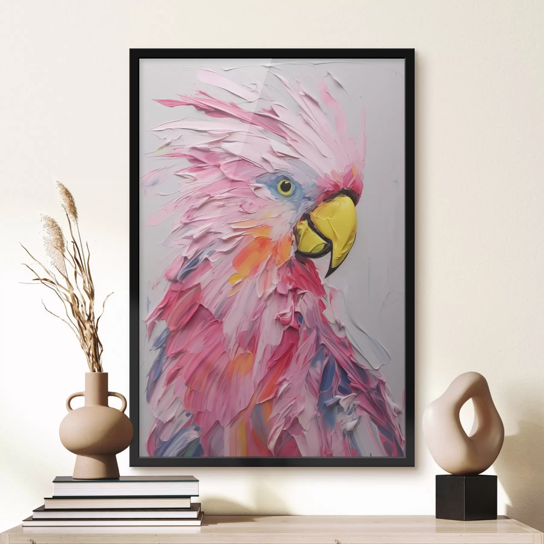 Картина Малюнок, що імітує какаду f44132