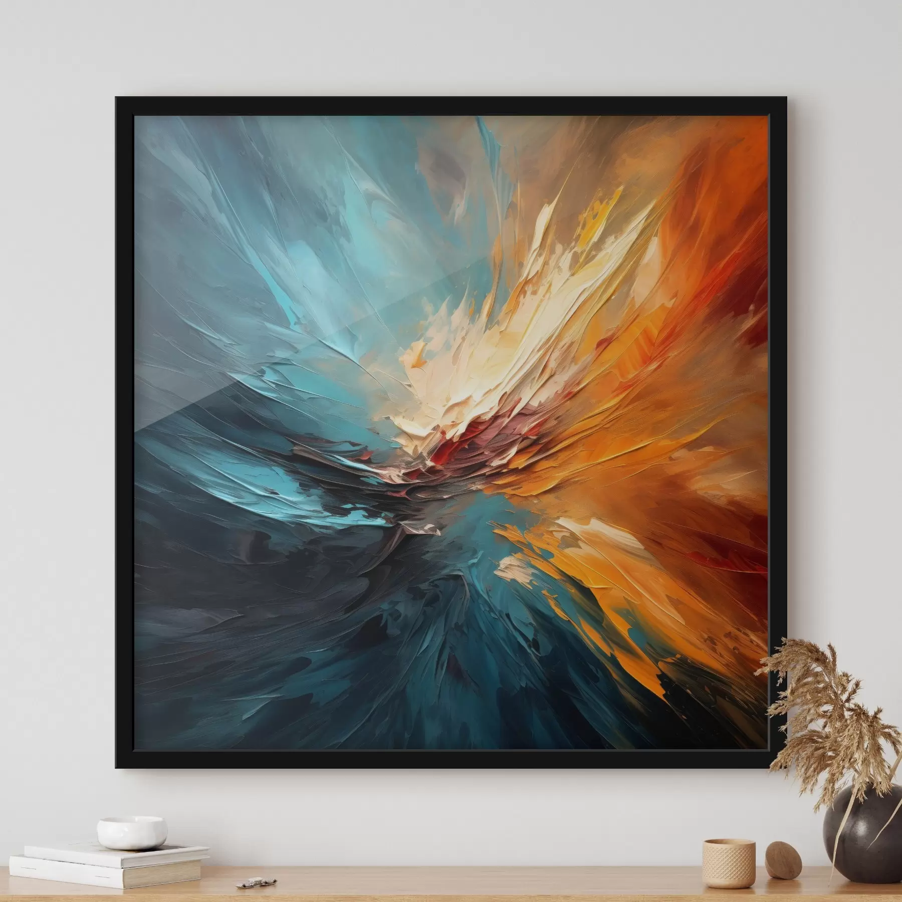 Картина Абстрактний вихор кольорів f44042