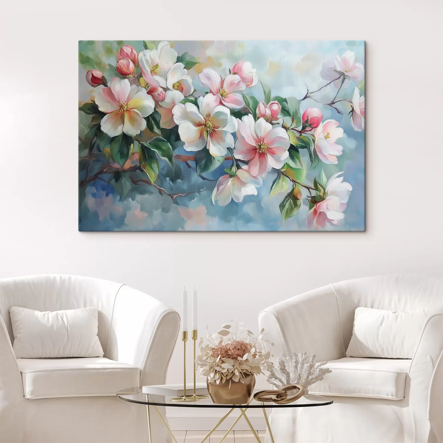 Картина Гілка з квітами s44328