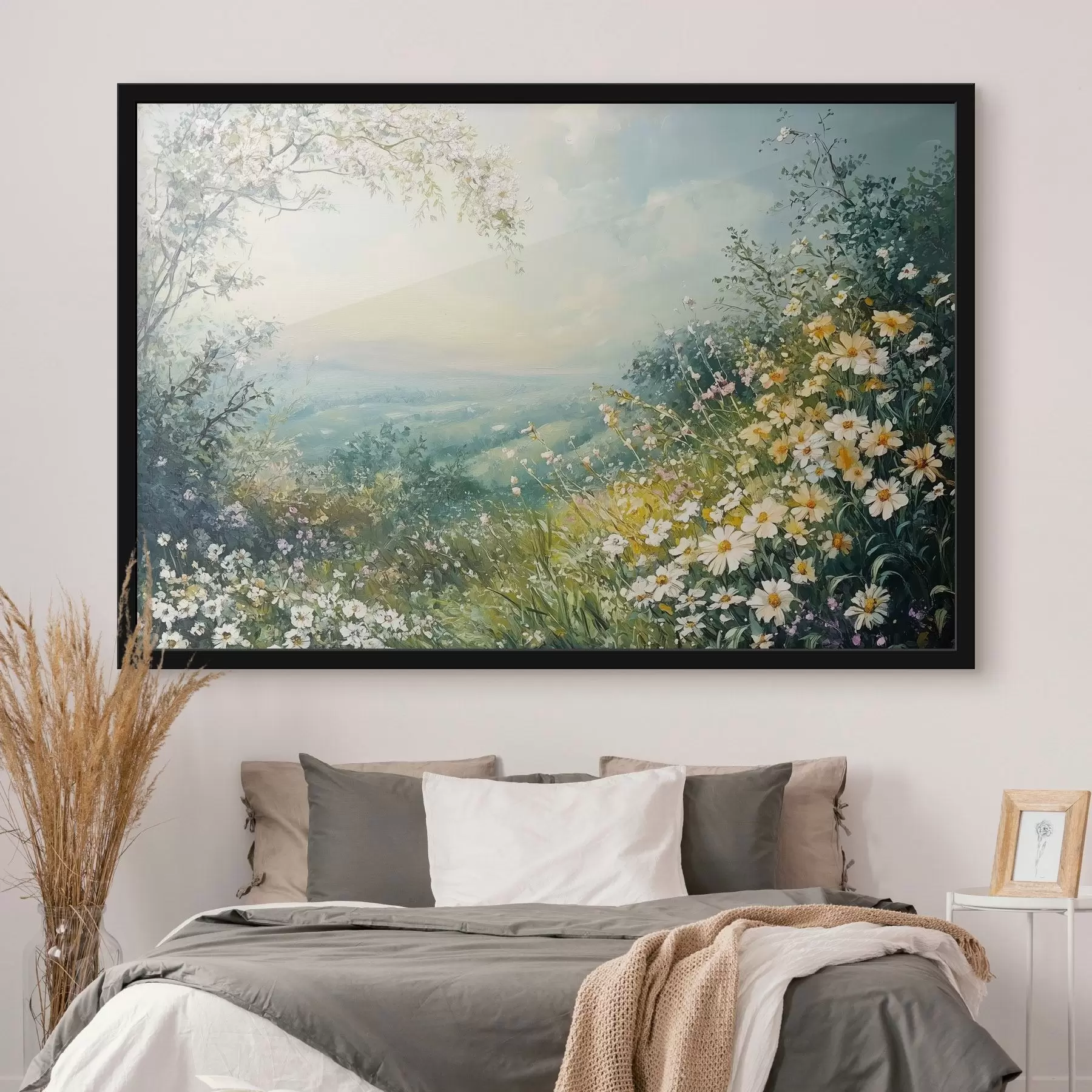 Картина Квітучі поля в горах f44325