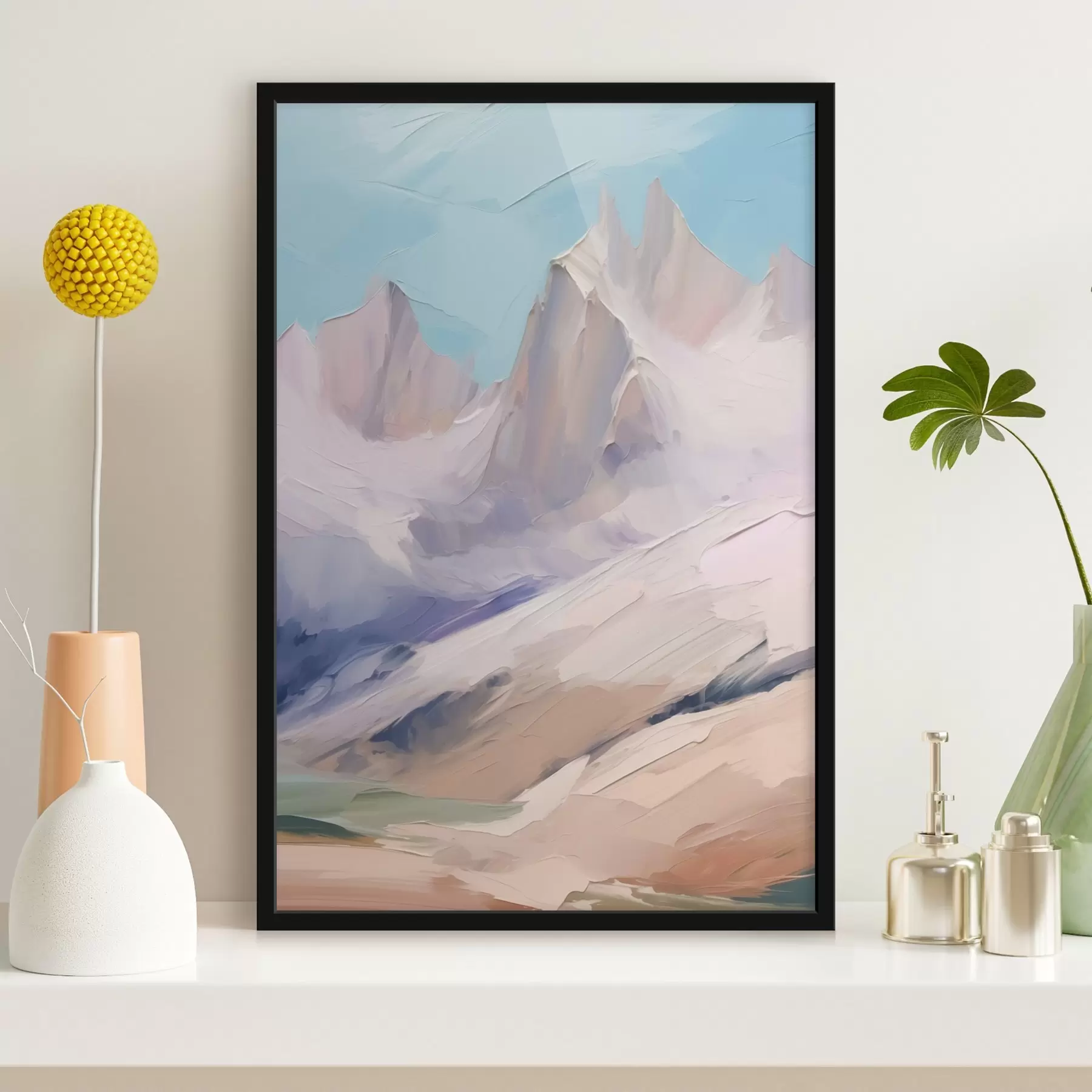 Картина Абстрактний гірський пейзаж f44827