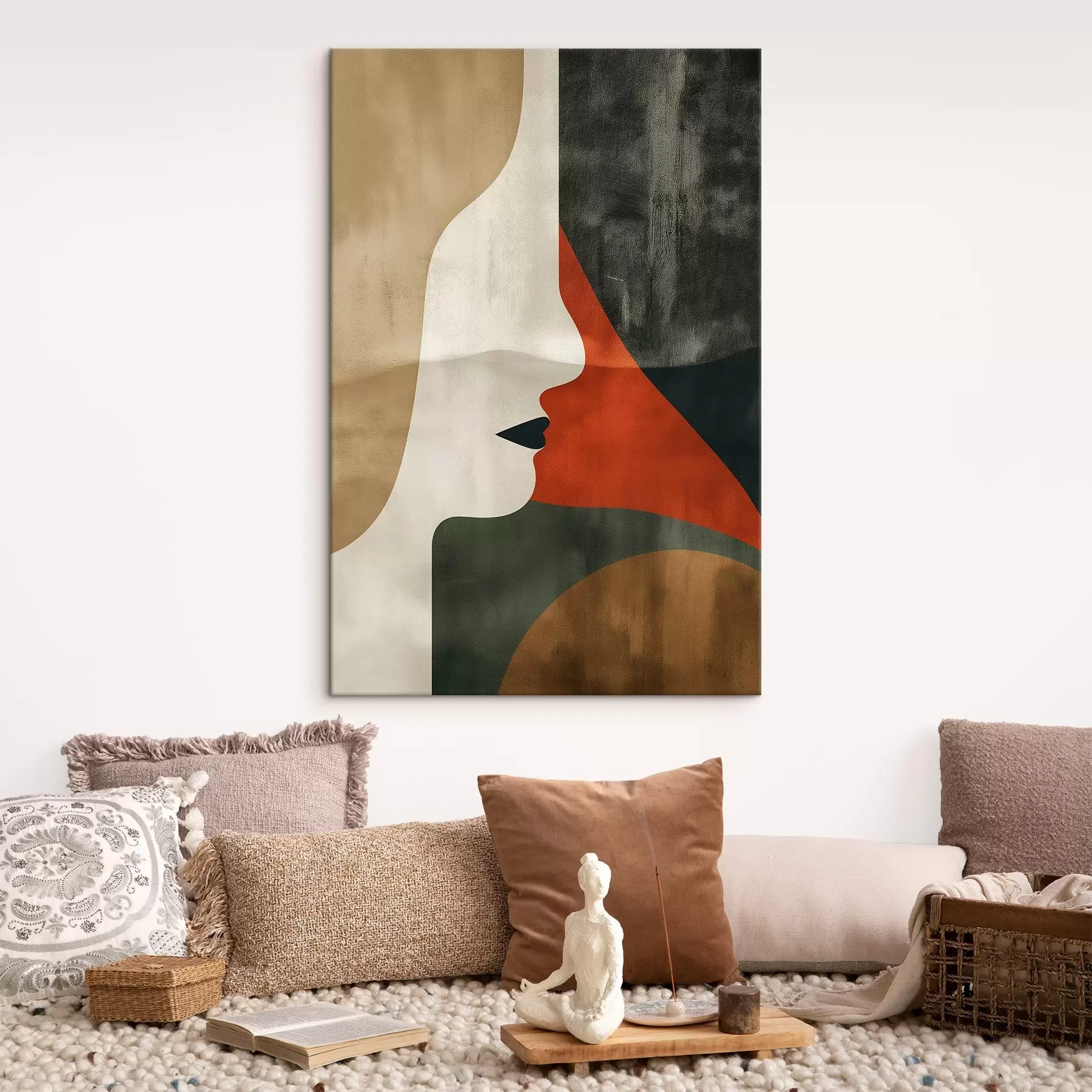 Картина Обличчя та абстракція s44969