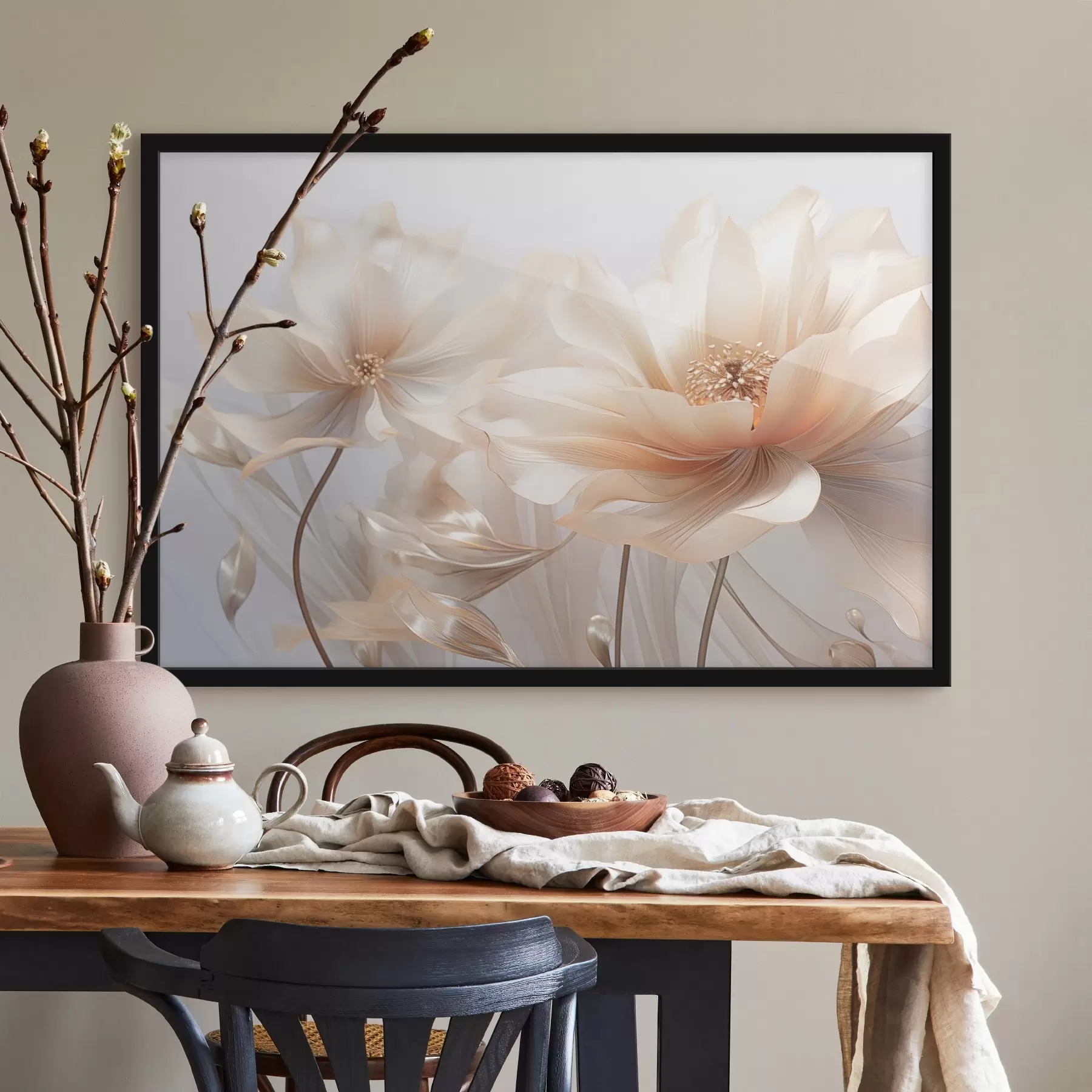 Картина Ніжні квіти персика f44836