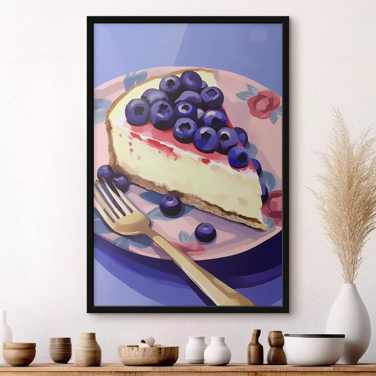 Постер Чізкейк з чорницею f45229