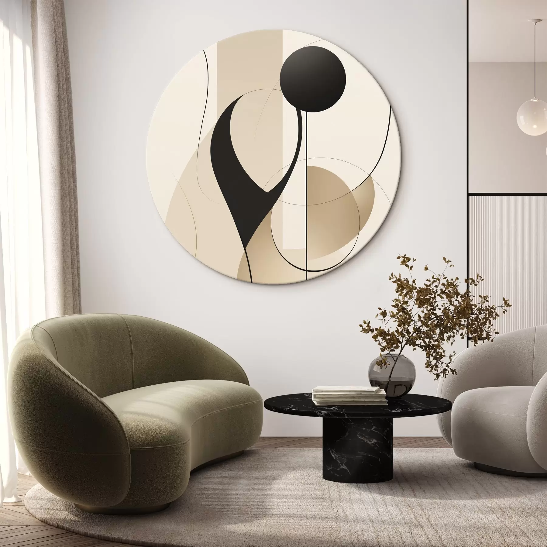 Картина Абстрактні криві та форми r45197