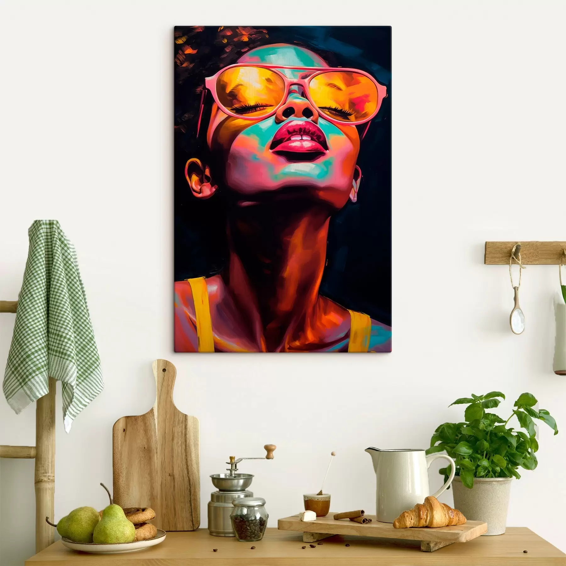 Картина Жінка в жовтих окулярах s45311