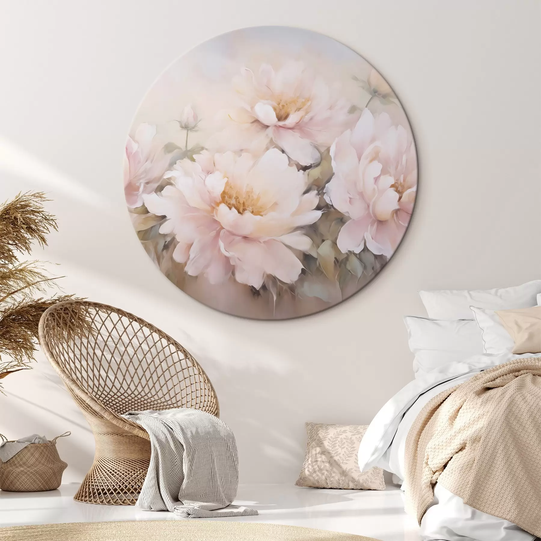 Картина Розпис з імітацією півоній r45345