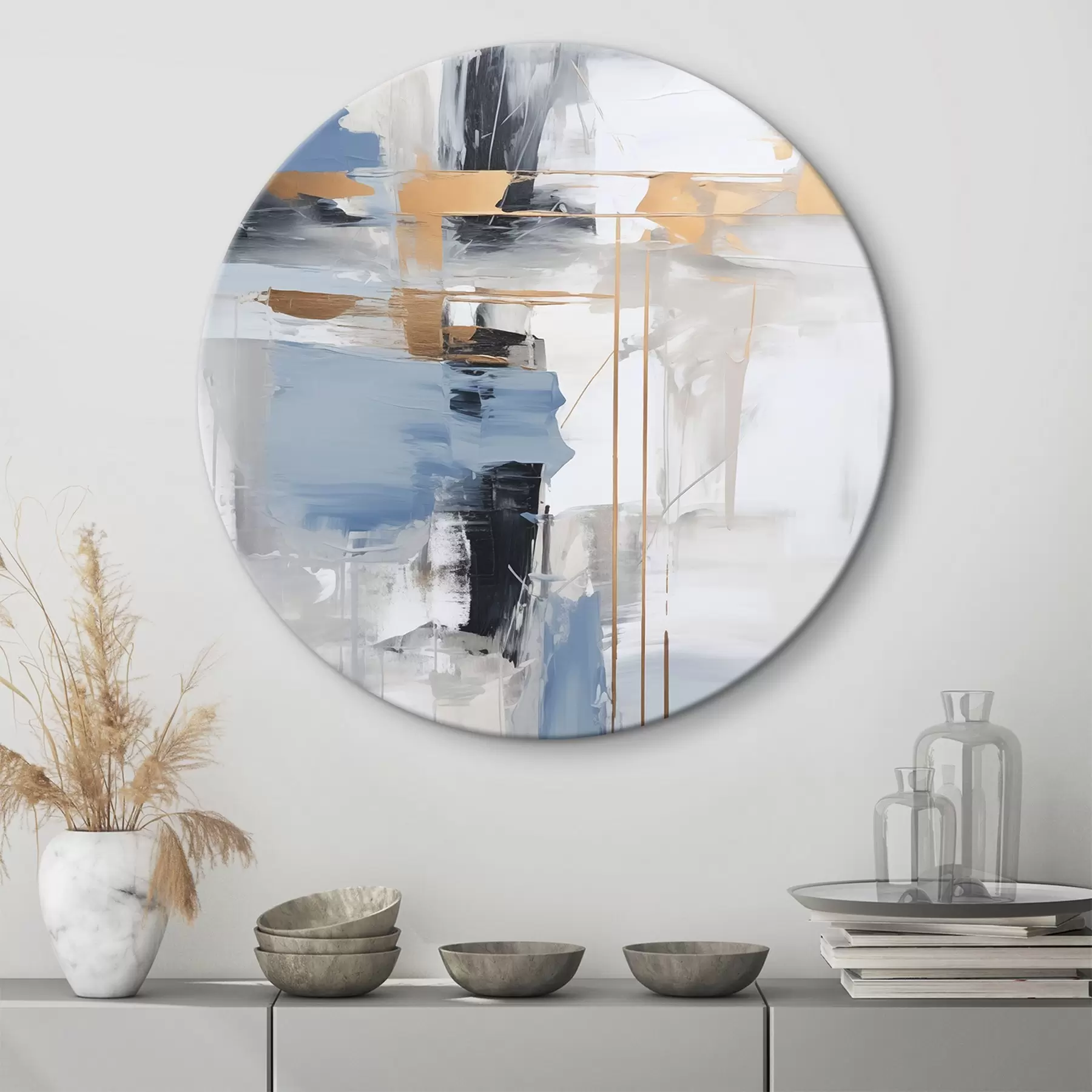 Картина Сучасна абстракція, що імітує живопис r45349