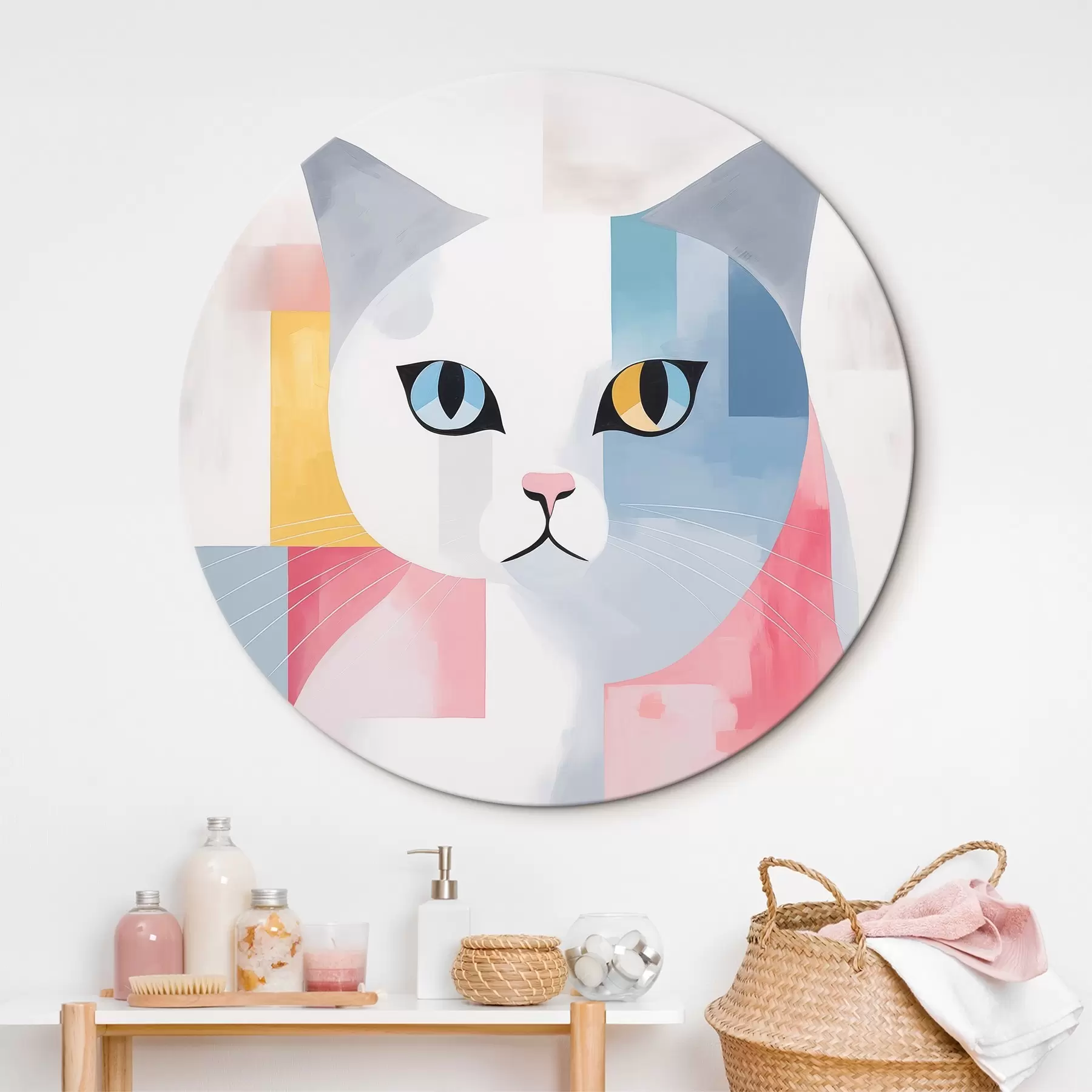 Картина Абстрактний портрет кота r45358