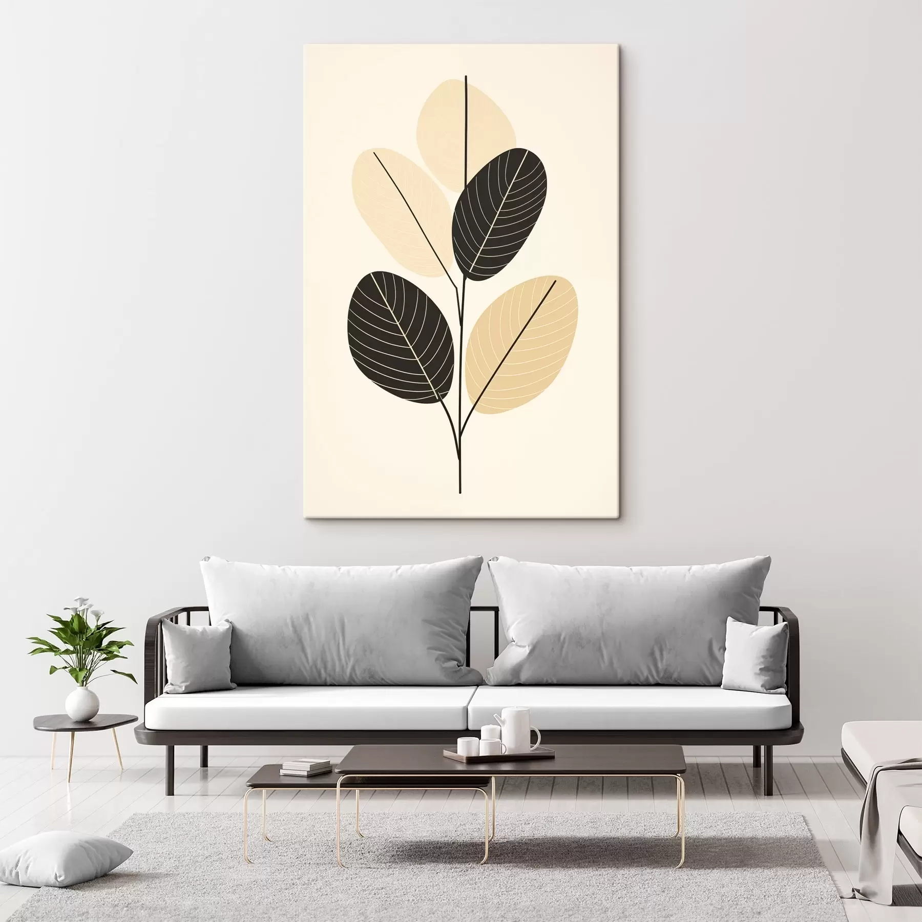 Картина Абстрактна композиція з фактурними овальними формами на рельєфному тлі s45402