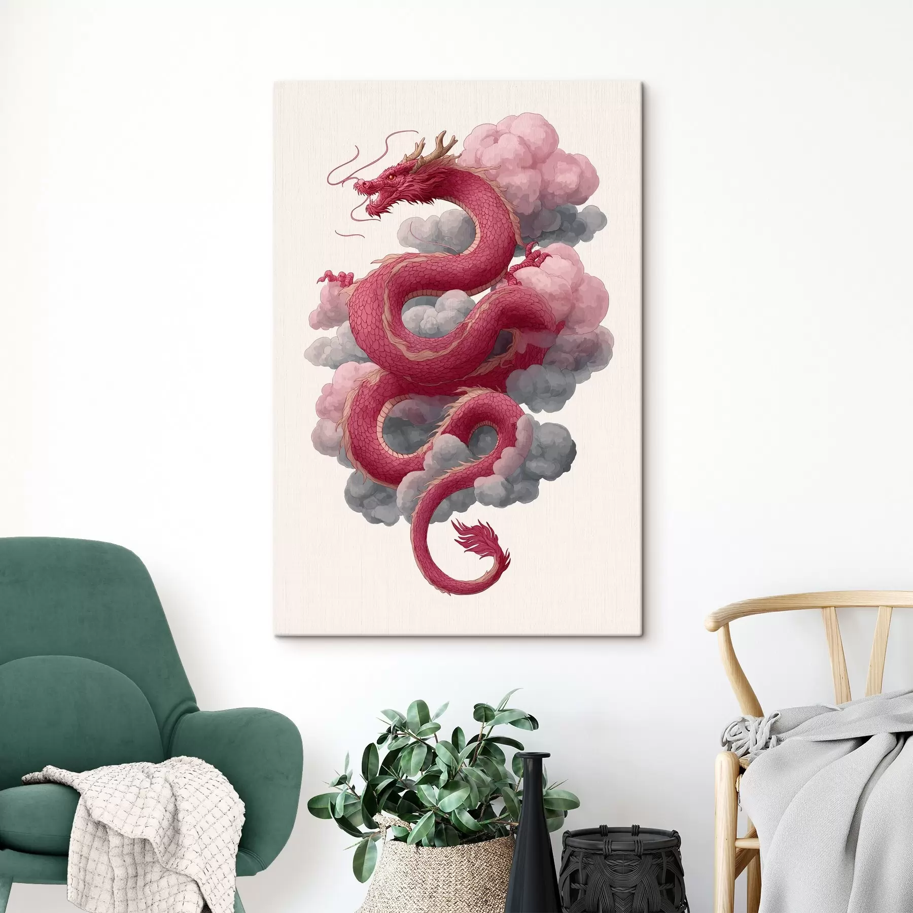 Картина Дракон у китайському стилі s45412