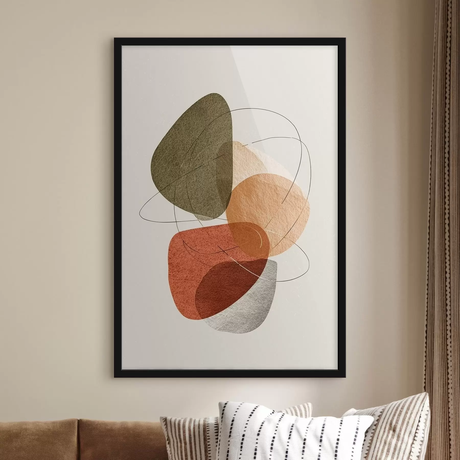 Картина Різнобарвна абстракція f45398