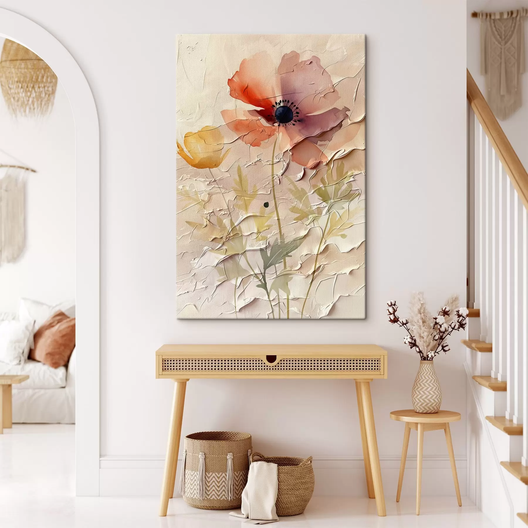 Картина Напівпрозора квіткова композиція на світлому фоні s45338