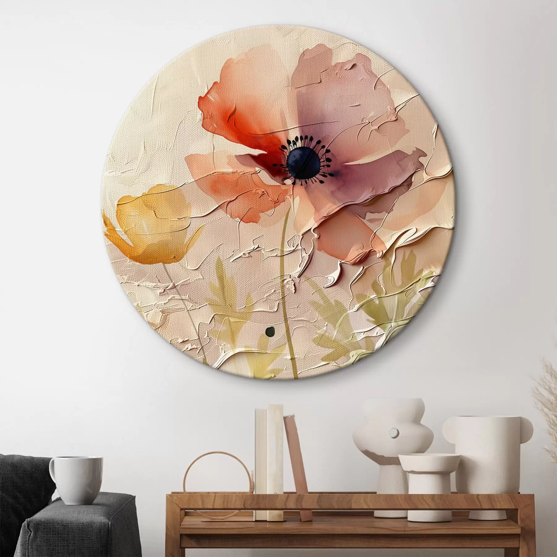 Картина Напівпрозора квіткова композиція на світлому фоні r45338