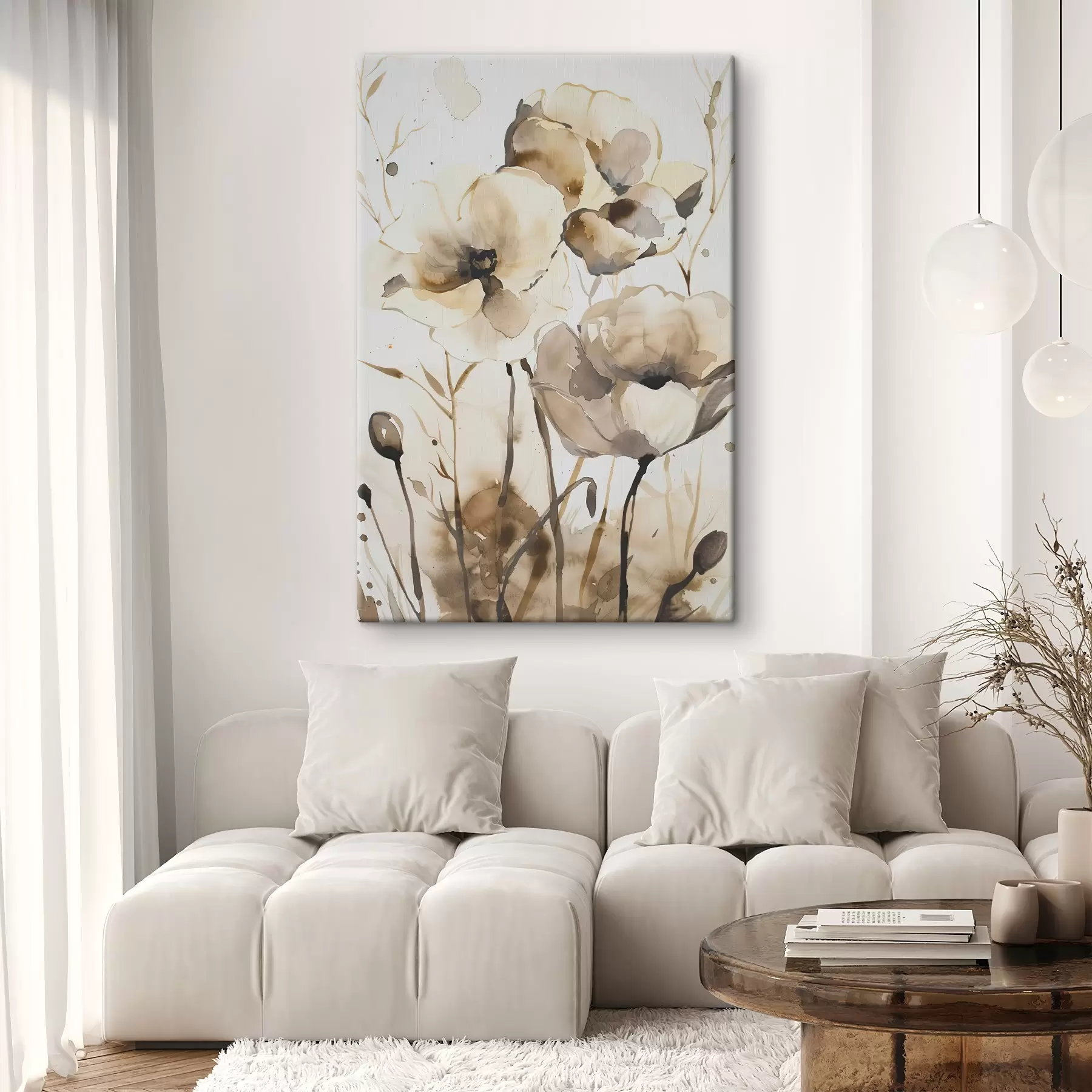 Картина Квіти в стилі акварелі s45365