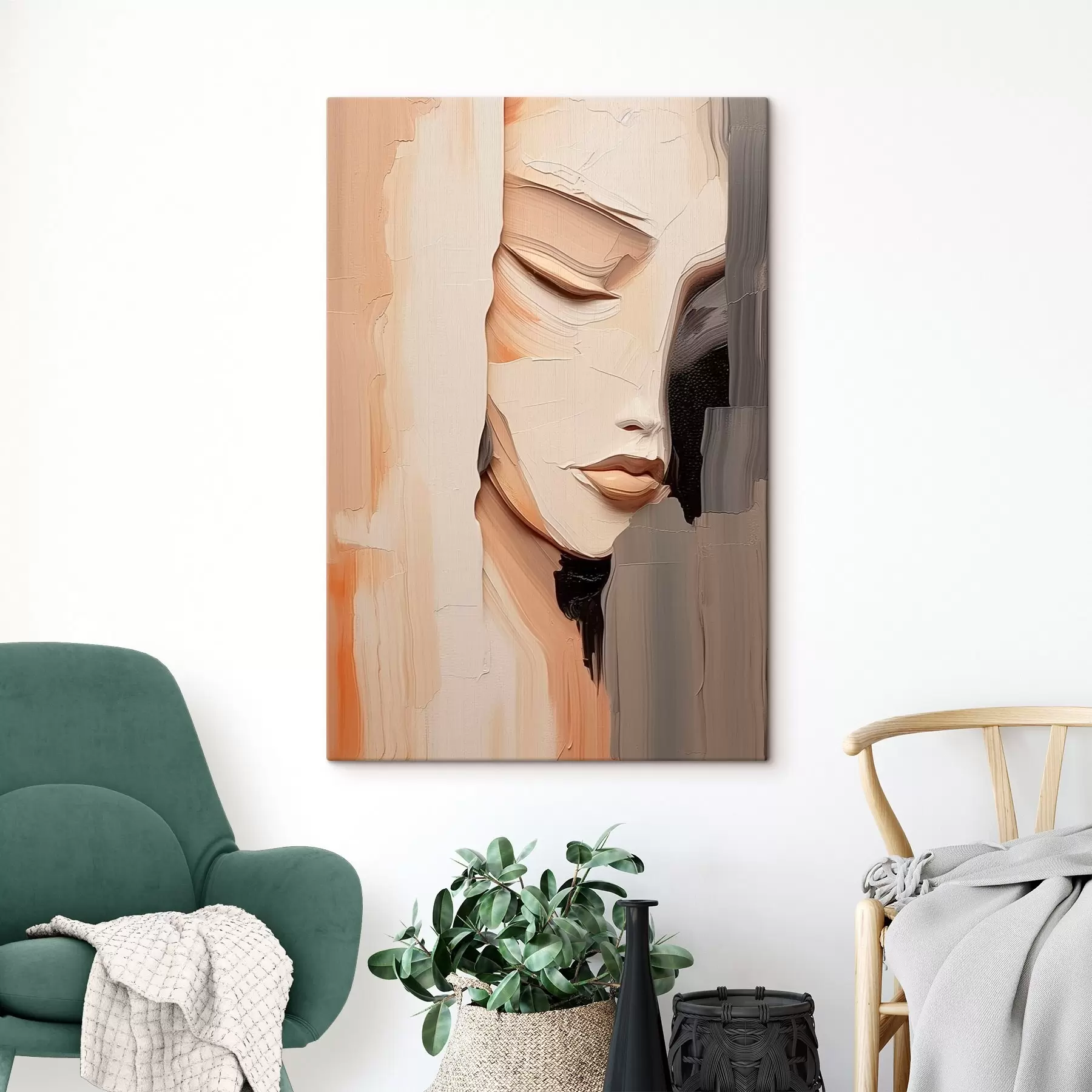 Картина Абстрактний жіночий портрет s45478