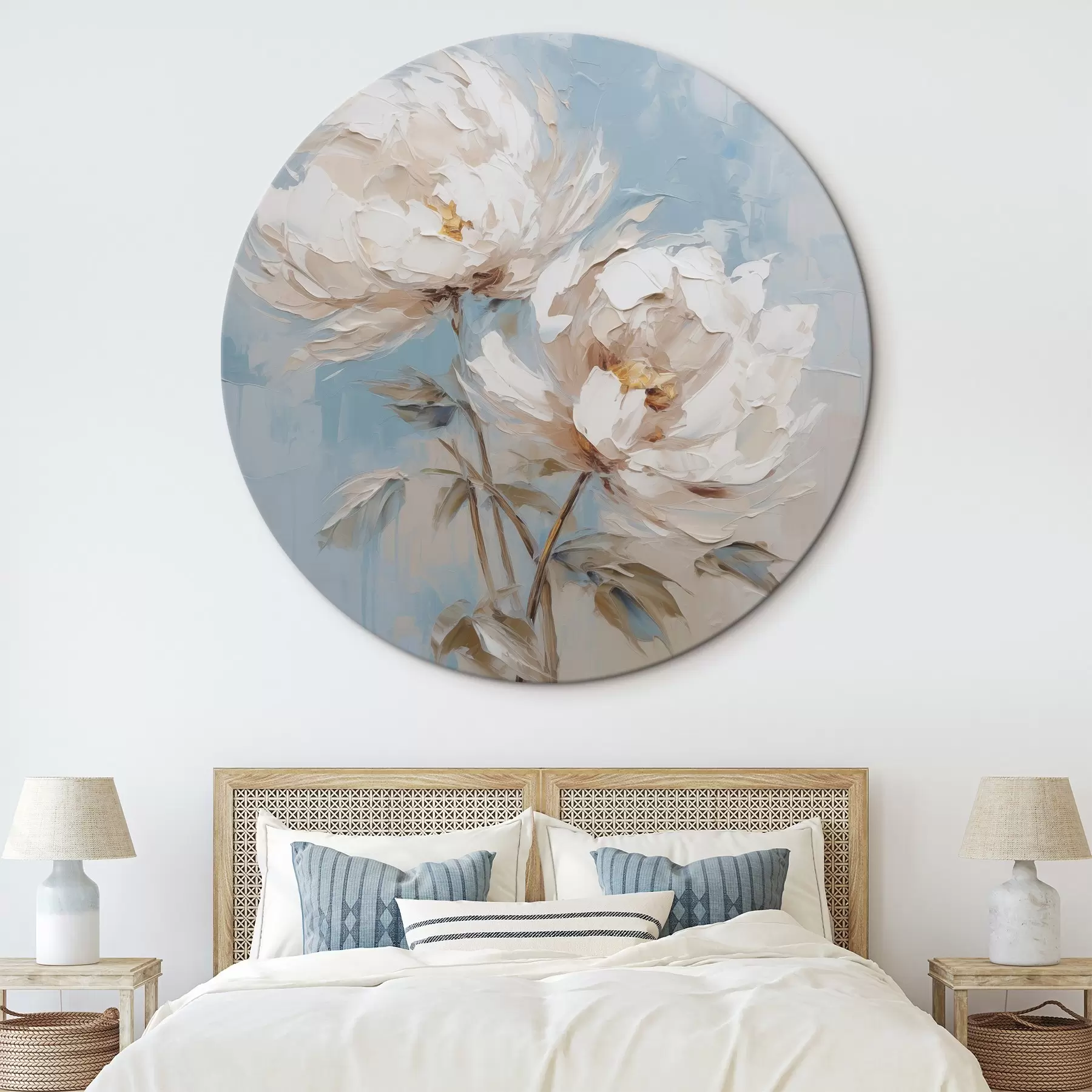 Картина Розпис з імітацією півоній r45607