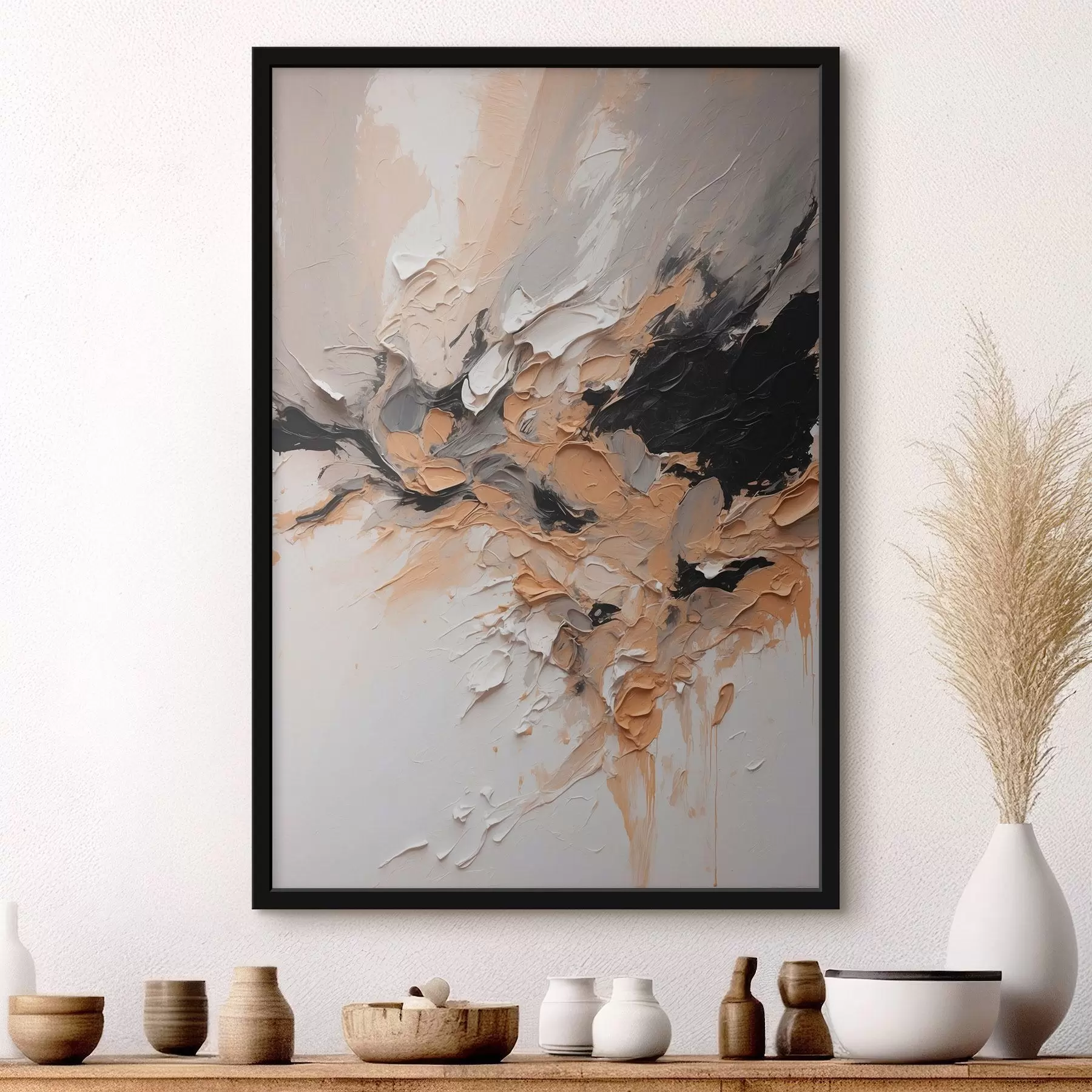 Картина Абстрактна текстура з мазками фарби f45619