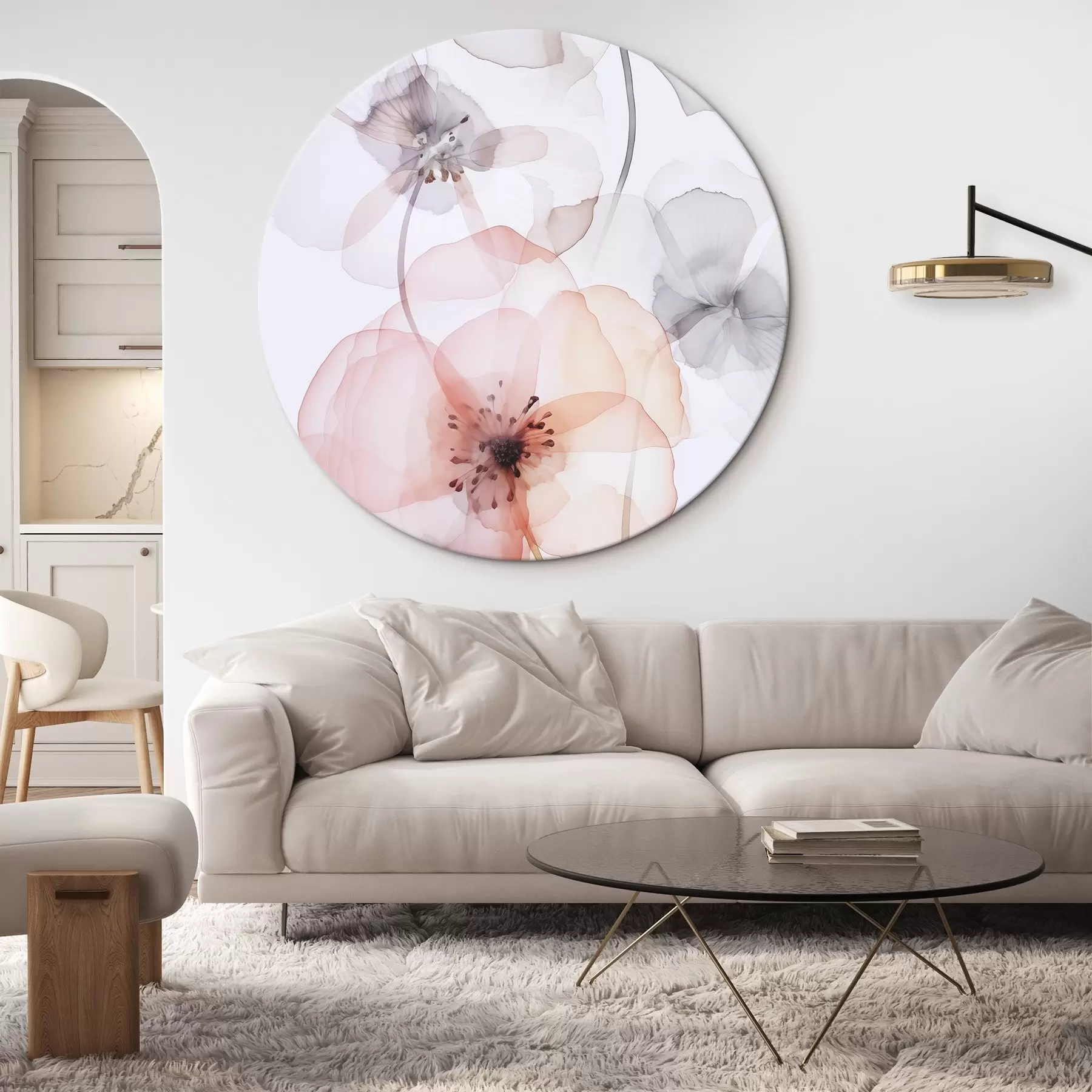 Картина Квіти імітують акварель r45681