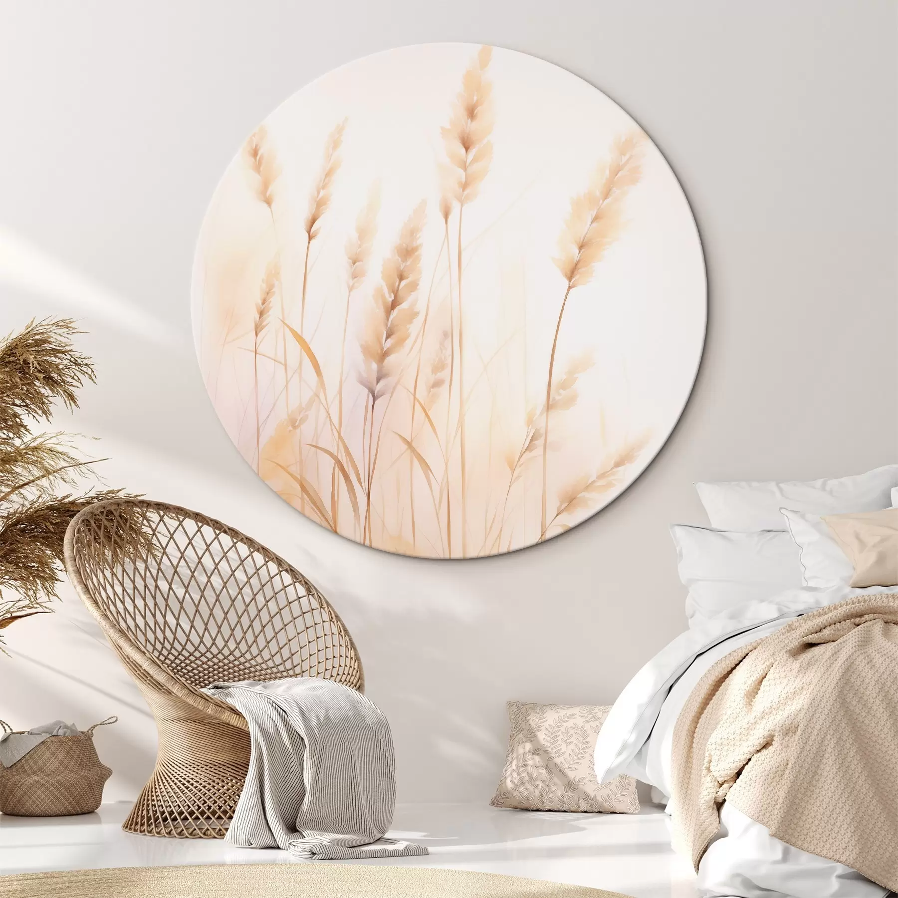 Картина Імітація колосків аквареллю r45761