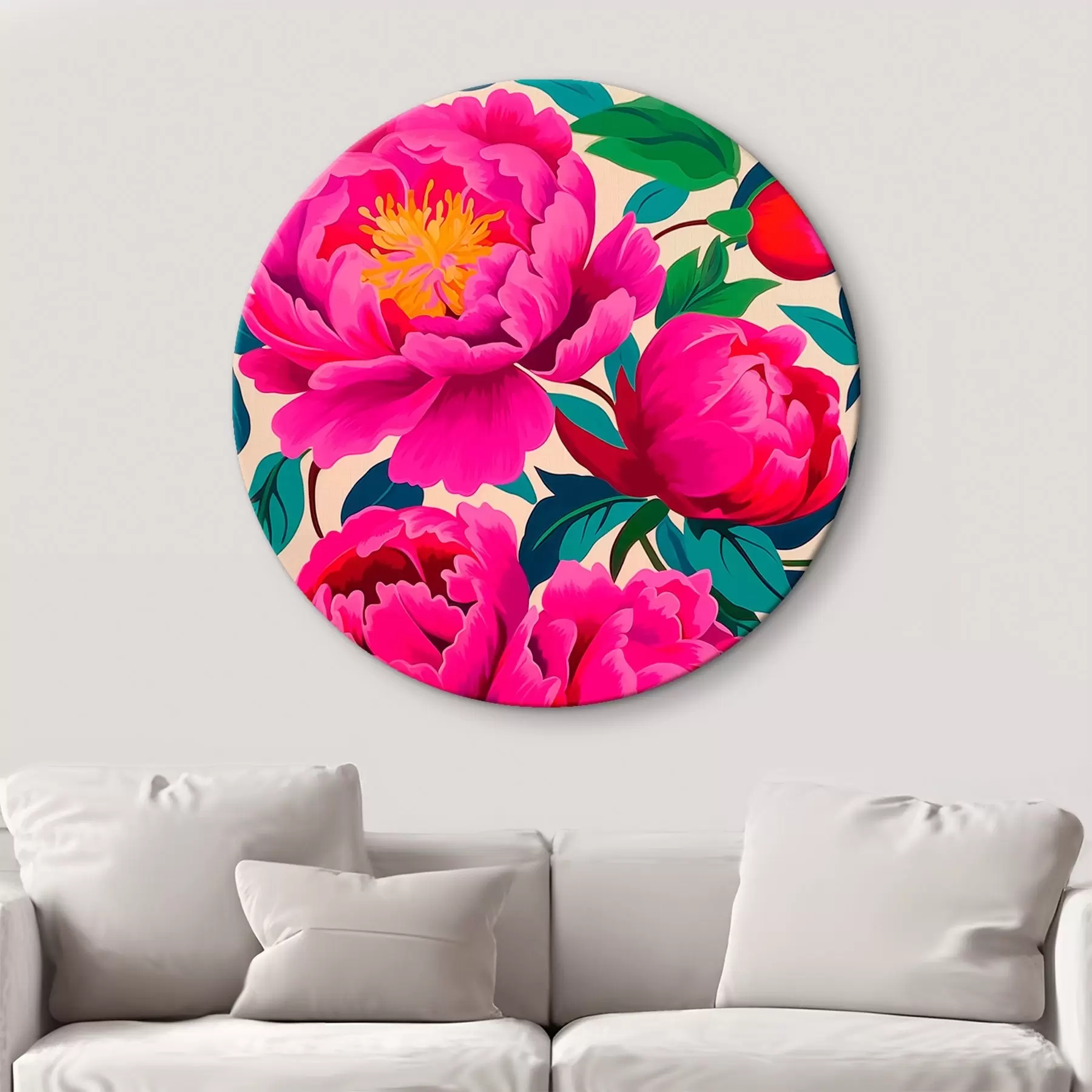 Картина Півонії крупним планом r45782