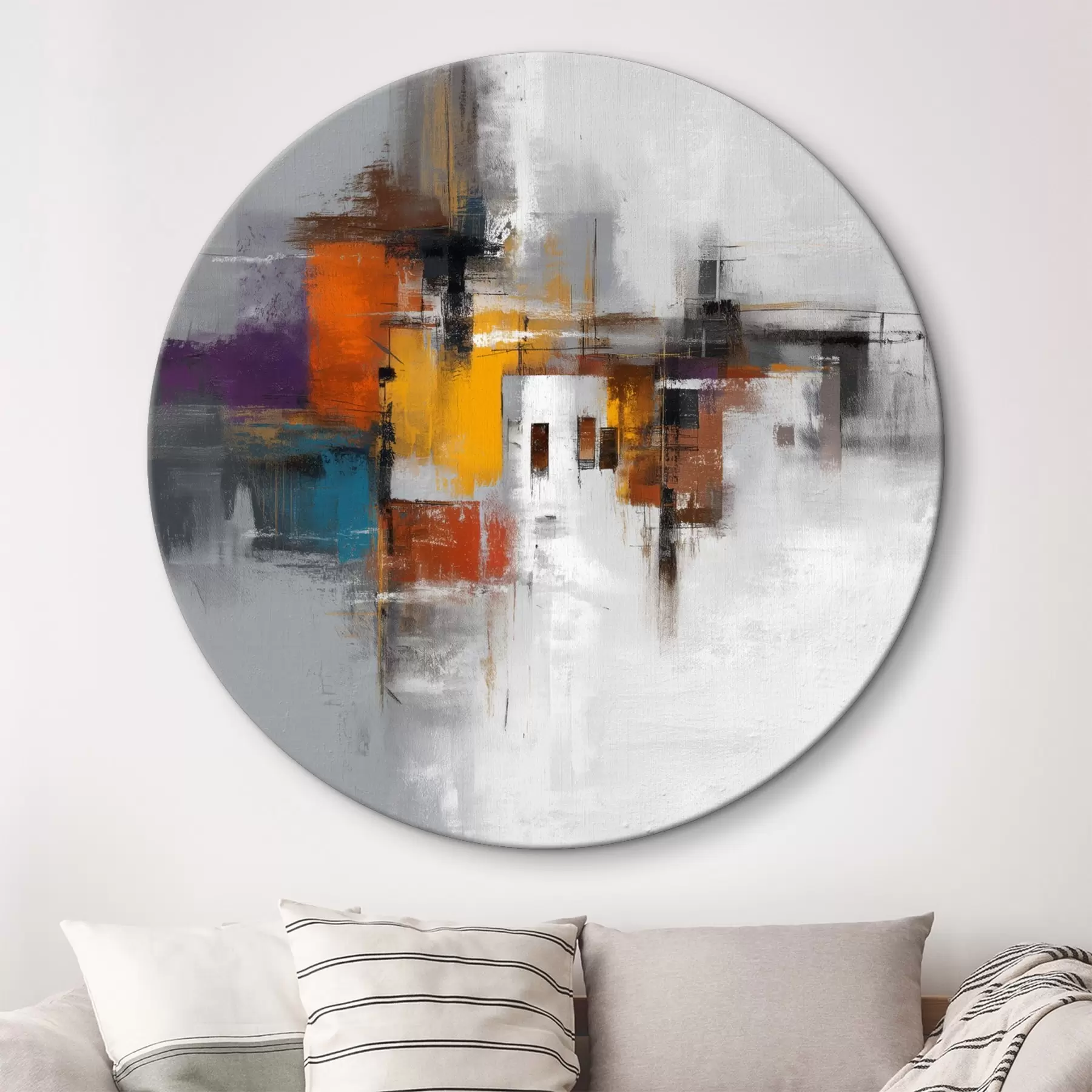 Картина Барвиста абстракція з геометричними мотивами r45239