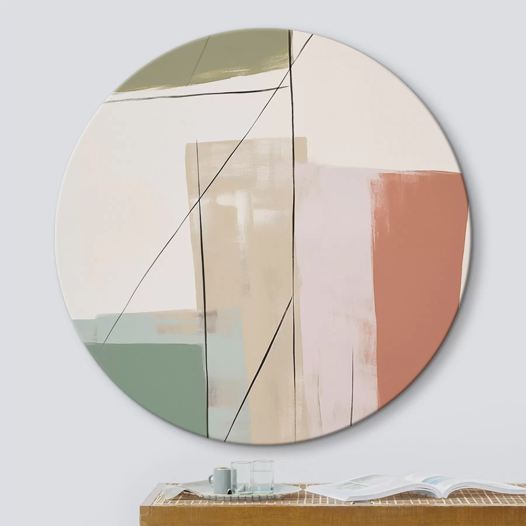 Картина Абстракція з імітацією потертостей r45974