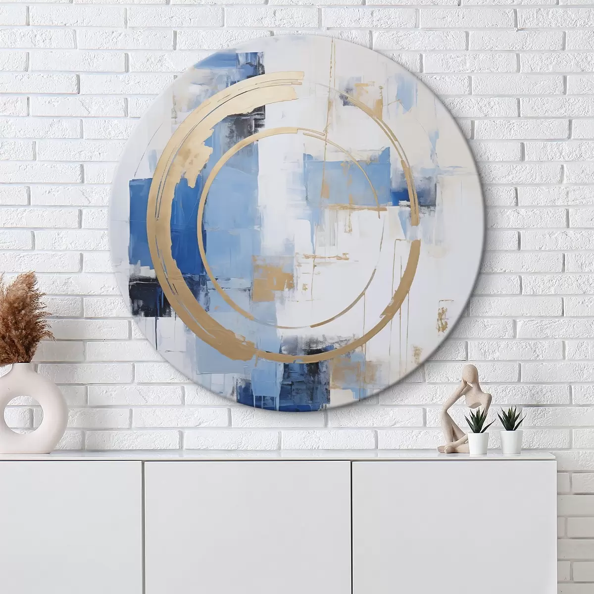Кругла картина Сучасна абстракція r45977