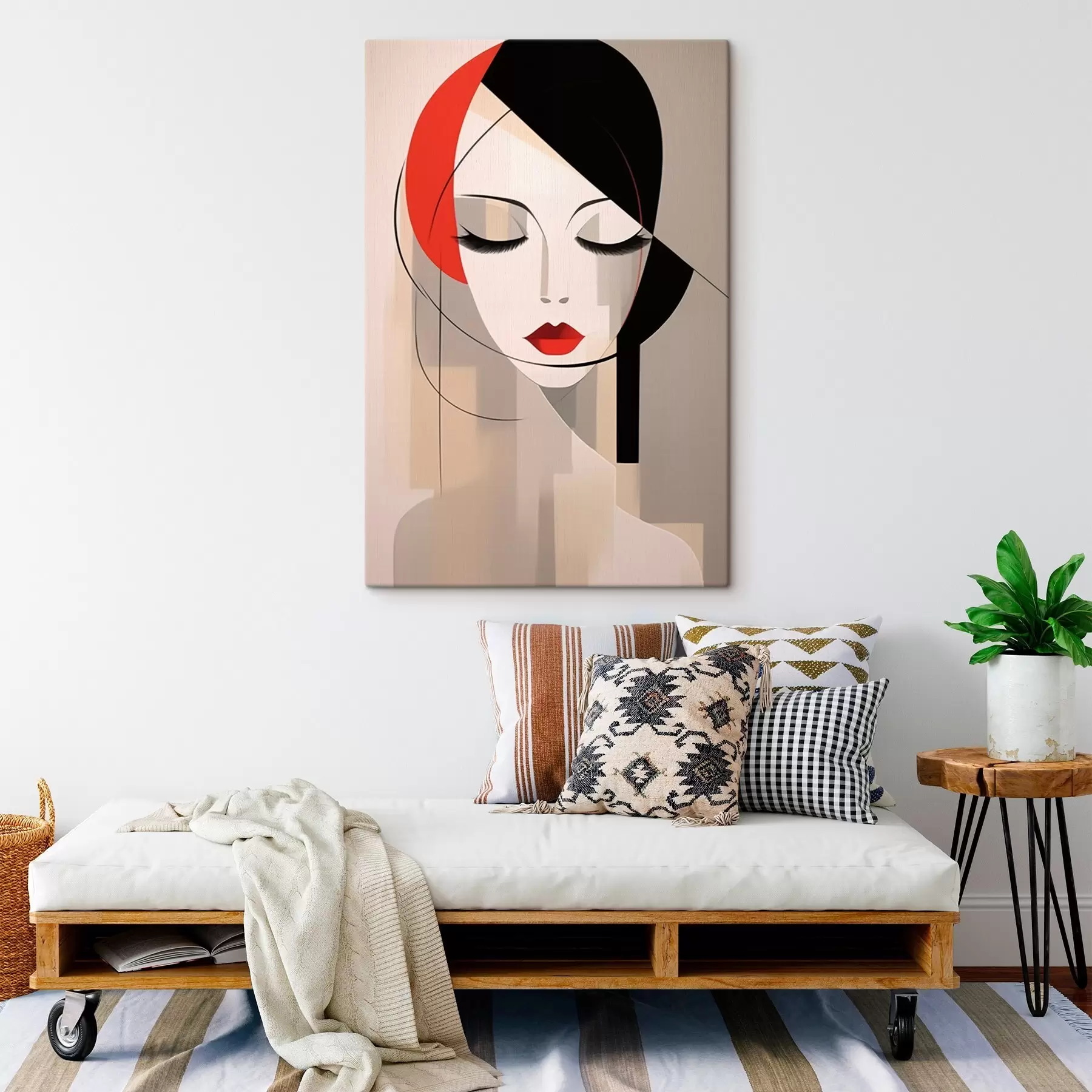 Картина Абстрактний жіночий портрет s45965