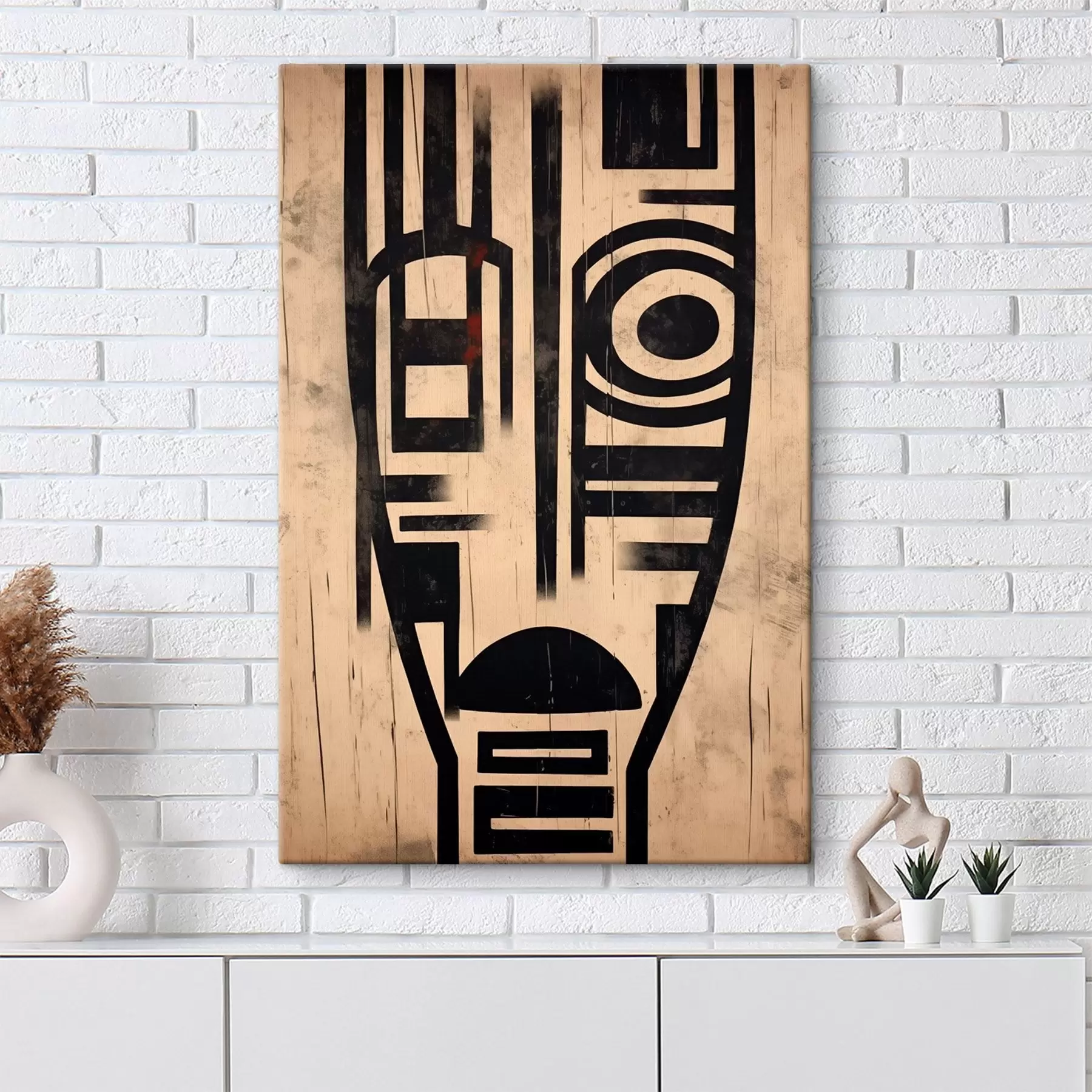 Картина Геометричне абстрактне обличчя s45971