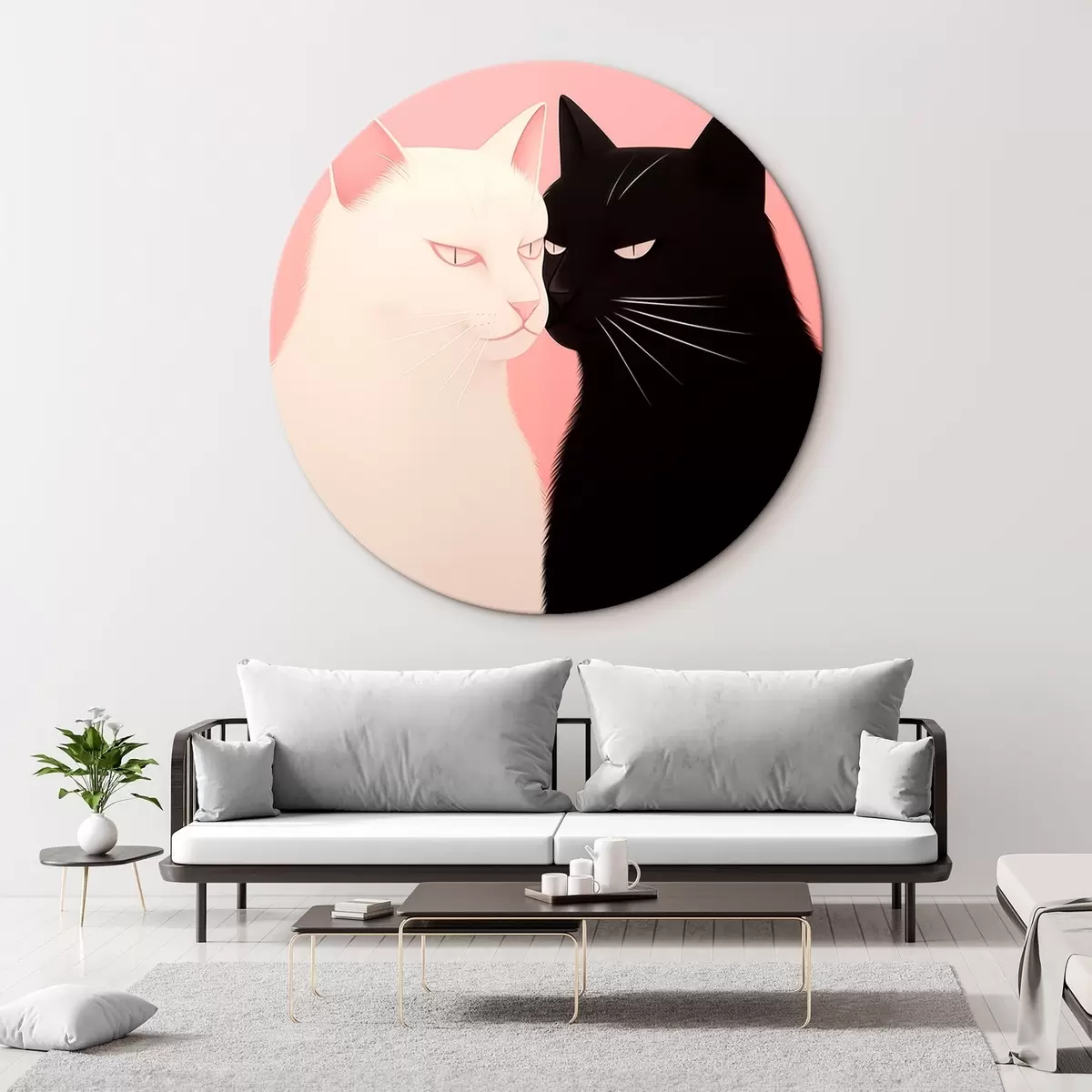 Кругла картина Коти r45961