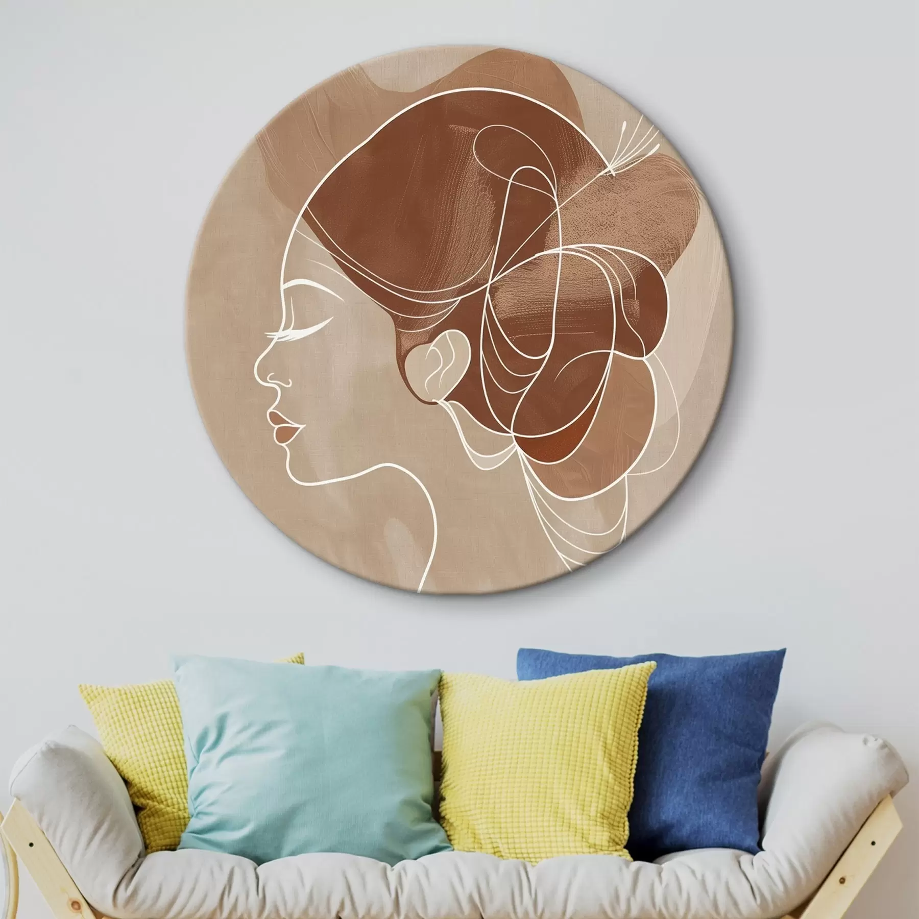 Картина Абстрактна композиція, дівчина r45655