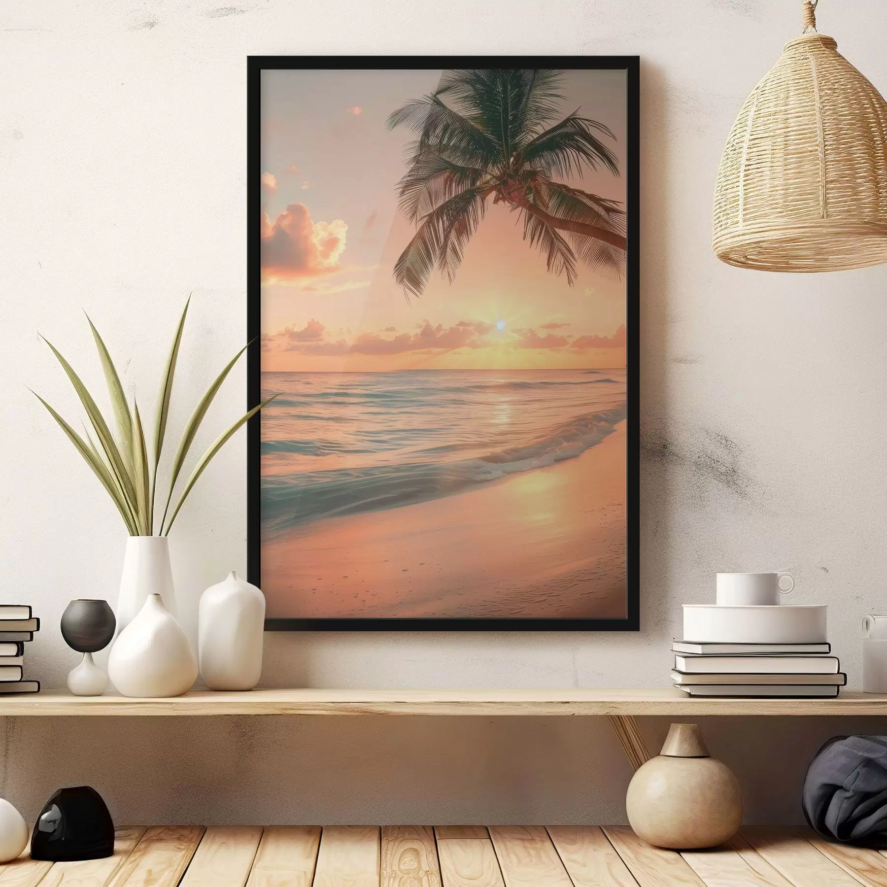 Картина Захід сонця на морі f45661